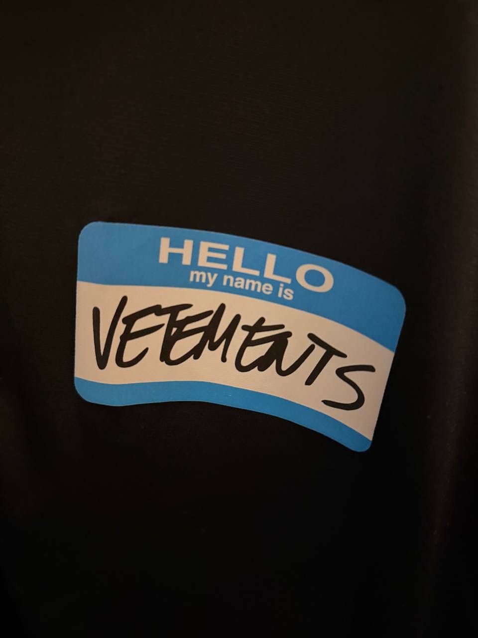 Vetements Vetements ‘Hello My Name is’ Zip Up Track Hoodie Black Size US XL / EU 56 / 4 - 9 Thumbnail