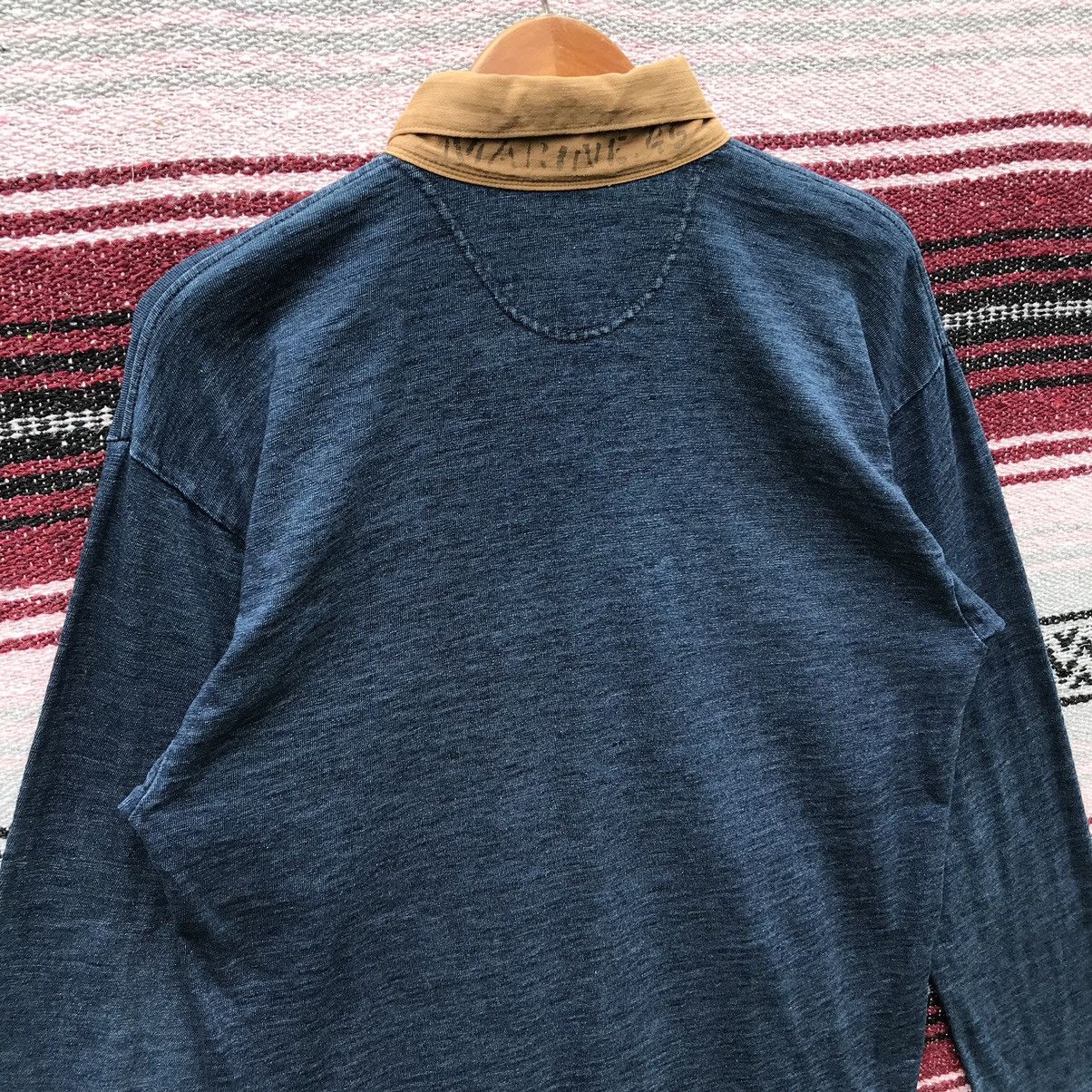 45rpm 45Rpm Marine 45 indigo blue Polo Tee Japanese Brand Size US S / EU 44-46 / 1 - 8 Thumbnail