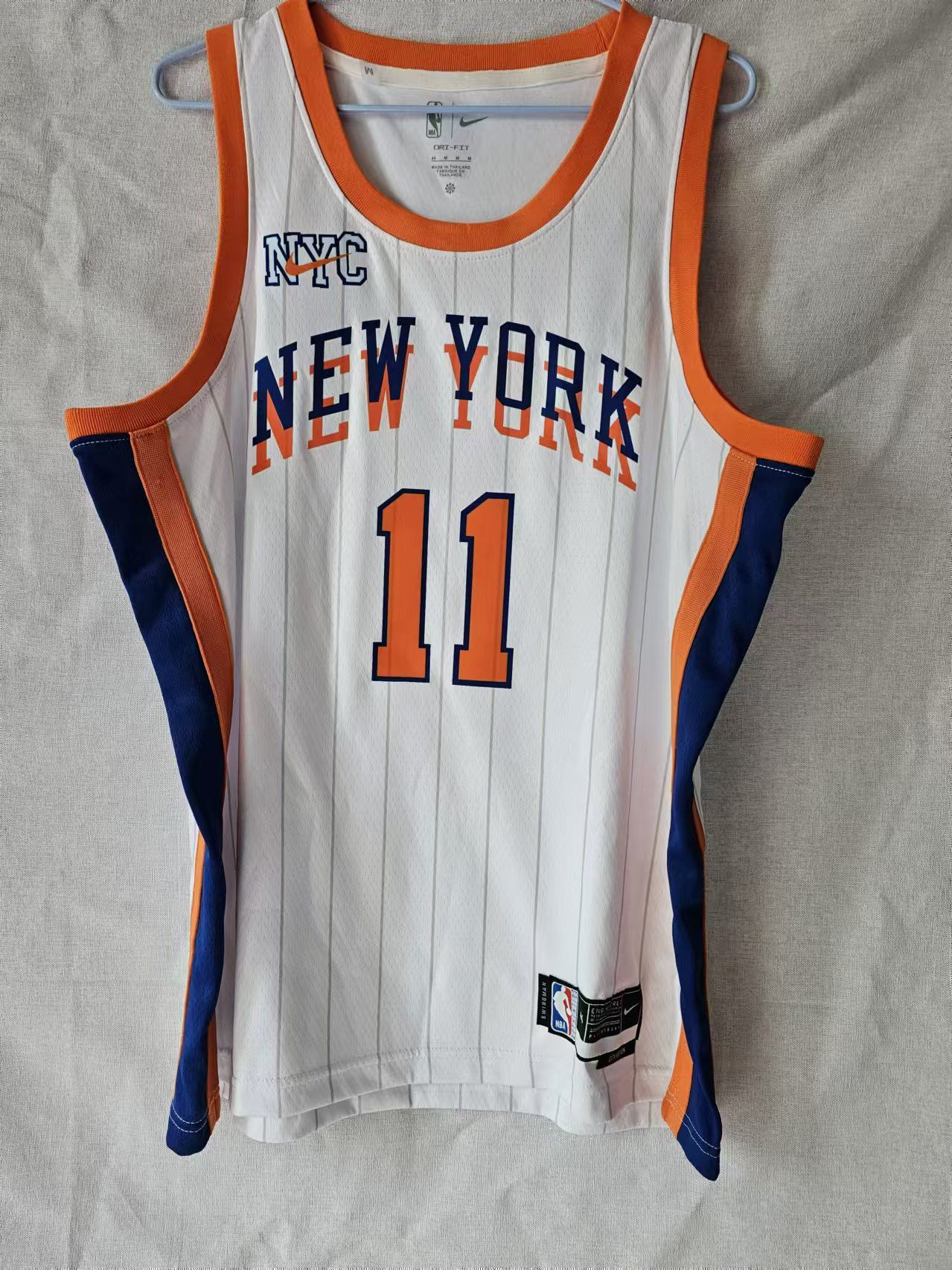 New York Knicks #11 Jalen Brunson Jersey White