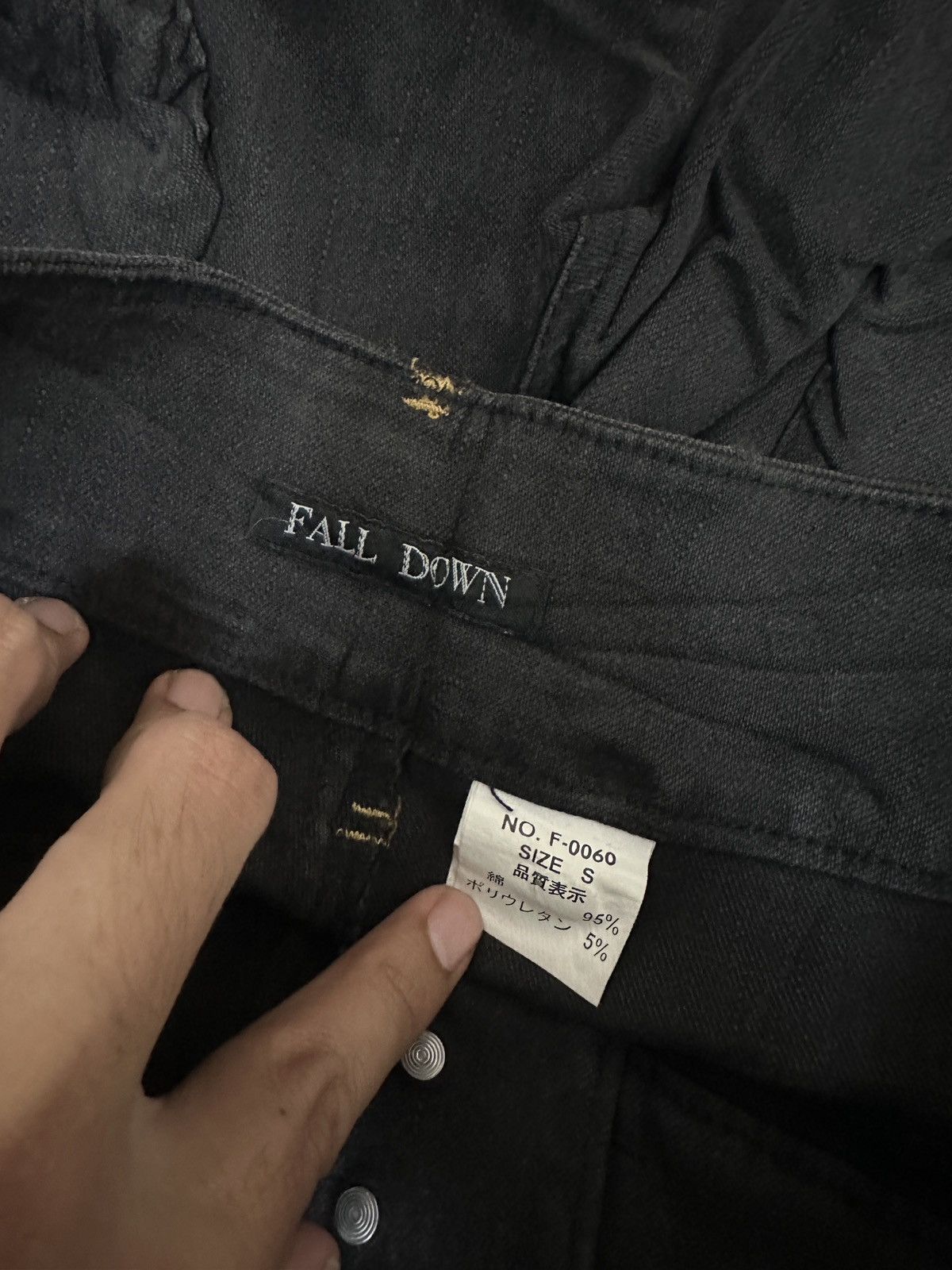 Japanese Brand FALL DOWN Lace-Up Flare Pants Size US 28 / EU 44 - 10 Thumbnail
