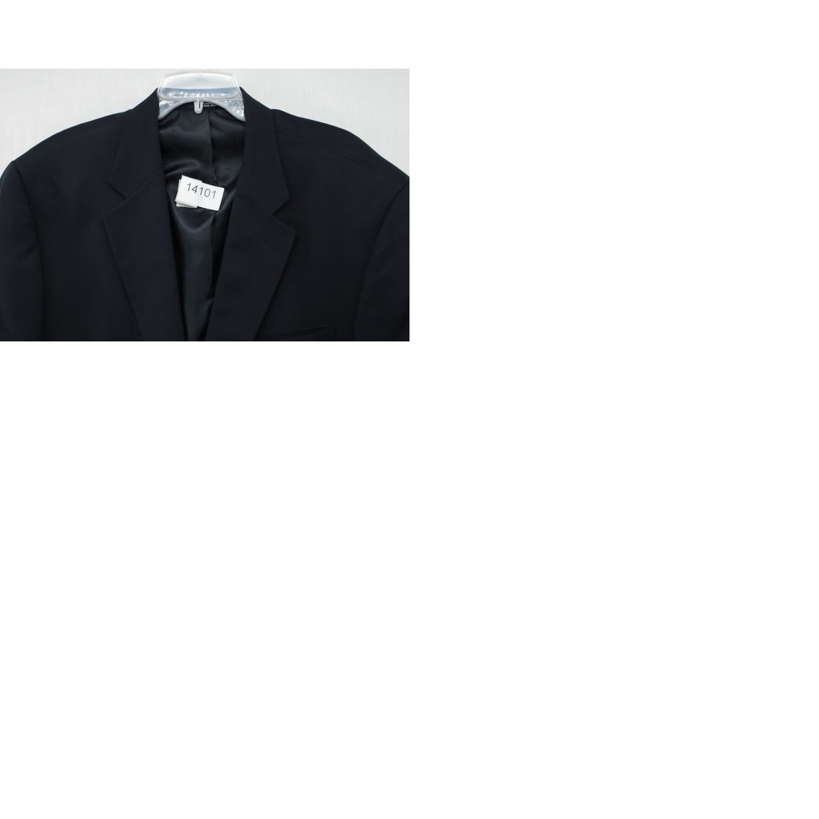Chaps Chaps Sports Coat Blazer Mens 46L Blue Wool Cashmere Gold Tone Buttons Ivy League Front Two-Button Notch Lapel Vintage-Style Jacket? Size 46R - 10 Thumbnail