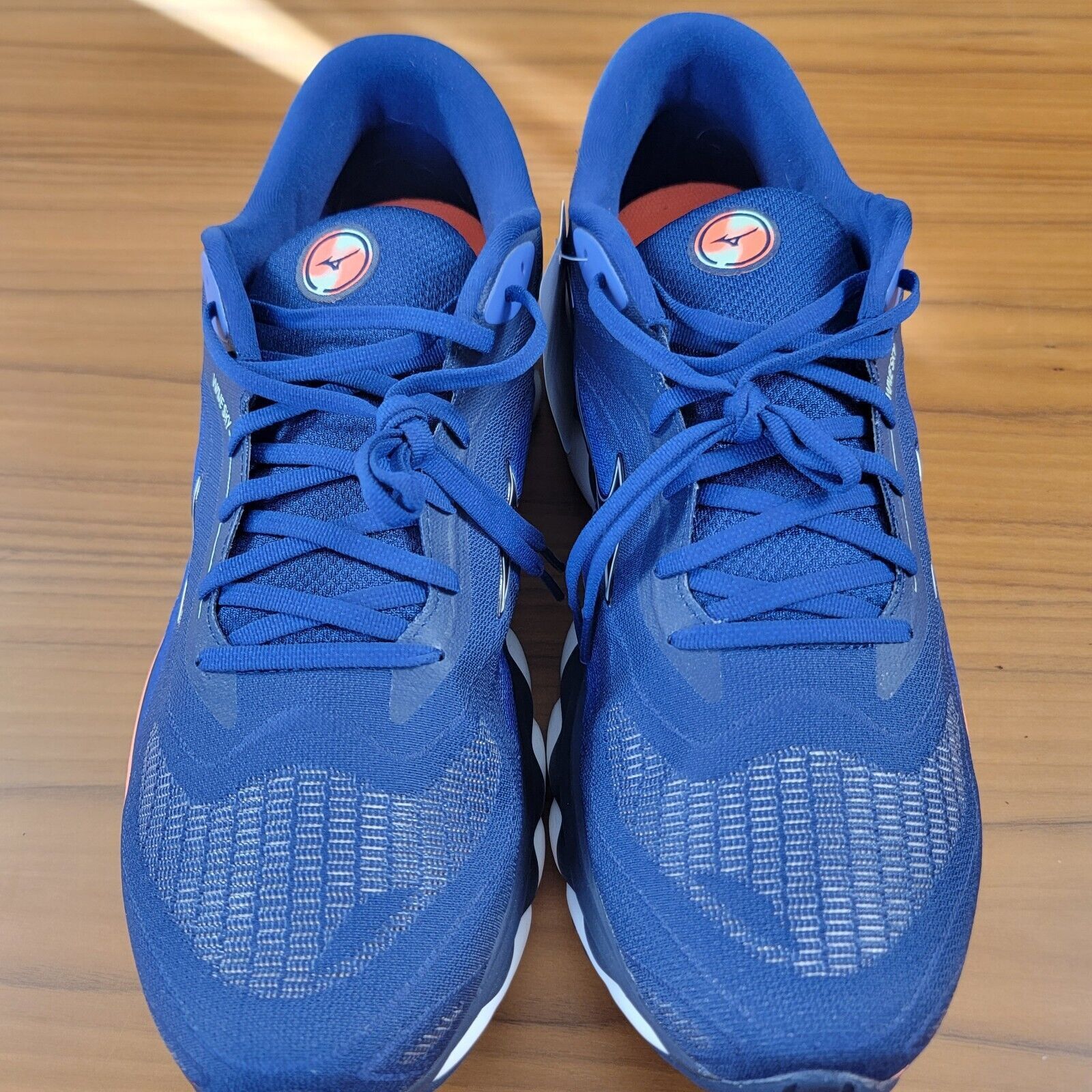 Mizuno Mizuno Wave Sky 7 Navy White Orange Men Running Shoes Sz 15 Size US 15 / EU 48 - 4 Thumbnail