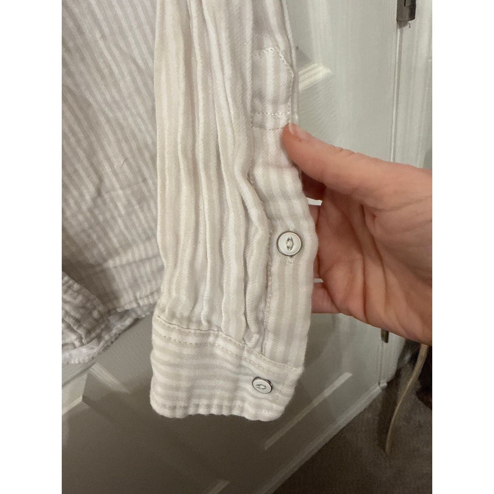 Faherty Faherty Striped Cotton Double-Pocket Gauze Button Down, S Size S / US 4 / IT 40 - 5 Thumbnail