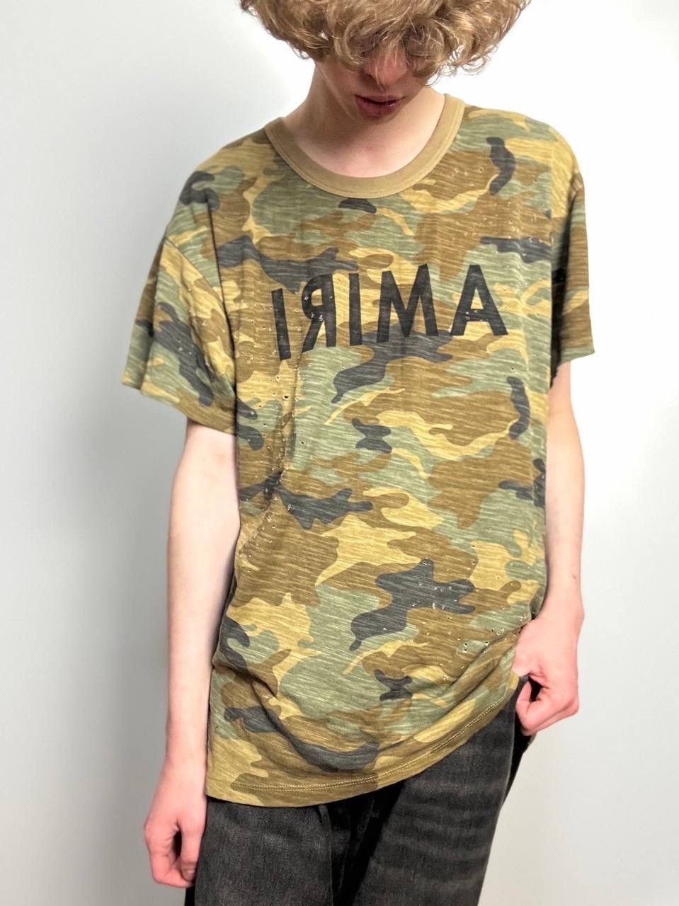 Amiri FW17 Amiri camo shotgun oversized tee Size US S / EU 44-46 / 1 - 19 Thumbnail