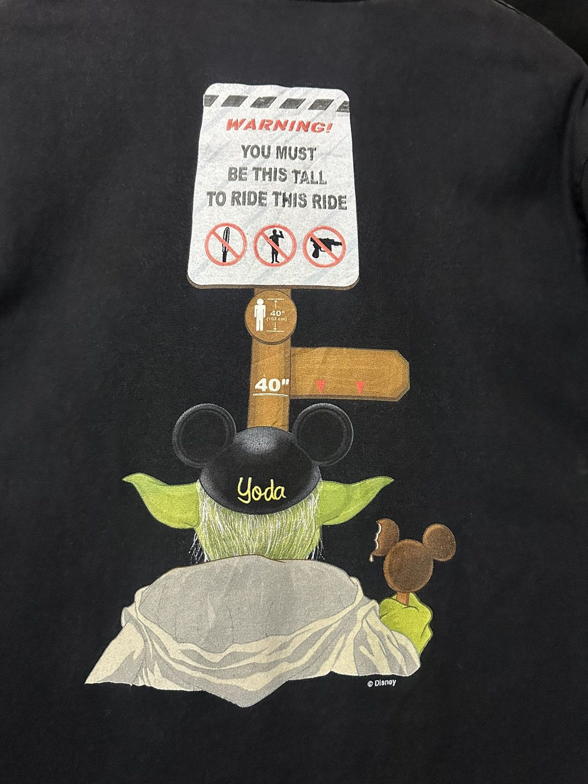 Disney × Star Wars × Vintage Vintage Star Wars Judge Me By My Size, Do You? Sun Faded Tee Size US L / EU 52-54 / 3 - 3 Thumbnail