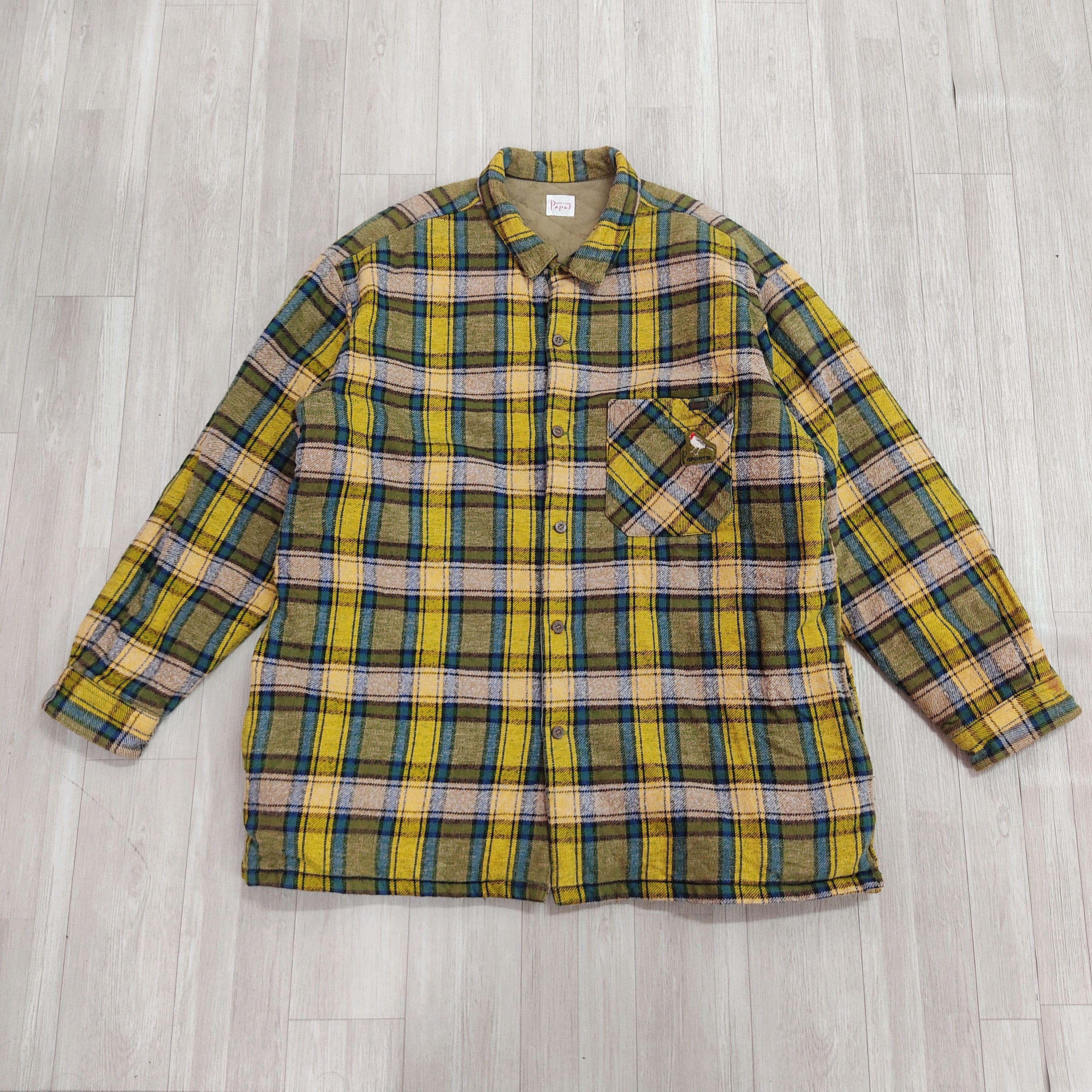 FILLES A PAPA The Papas Sports Overshirt Plaid Insulated Flannel Jacket Size US XL / EU 56 / 4 - 4 Thumbnail