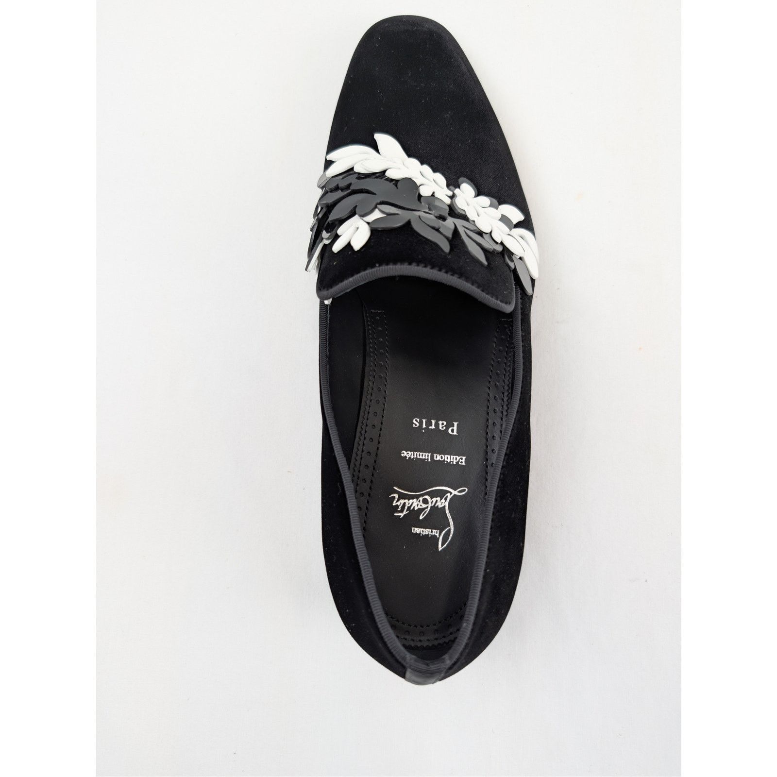 Christian Louboutin o1rshd1 Dandelion Petunia Flat Loafers Shoe Boots in Black Size US 11 / EU 44 - 17 Thumbnail