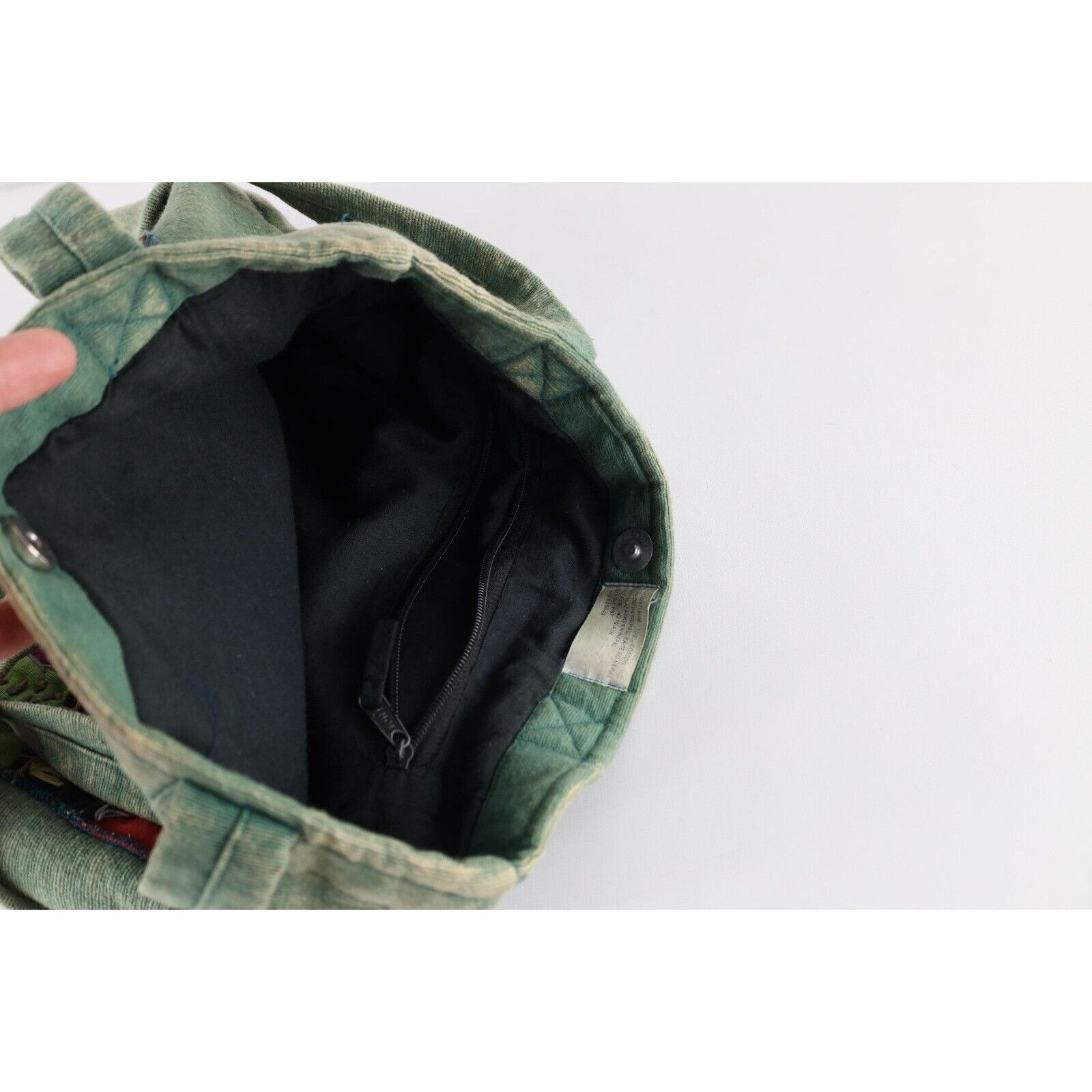 Vintage Vintage 90s Streetwear Faded Acid Wash Embroidered Owl Bag Size ONE SIZE - 8 Thumbnail