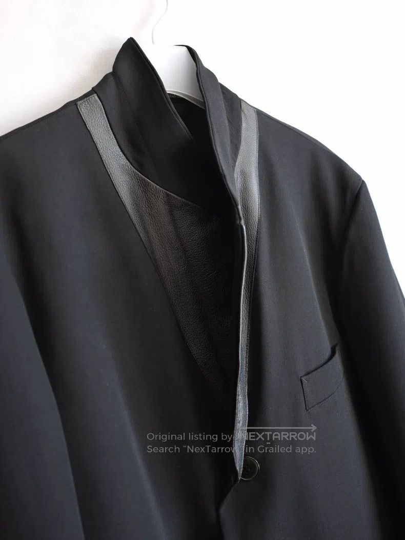 Yohji Yamamoto Yohji Yamamoto Elbow Patch Leather Jacket Size US S / EU 44-46 / 1 - 4 Thumbnail
