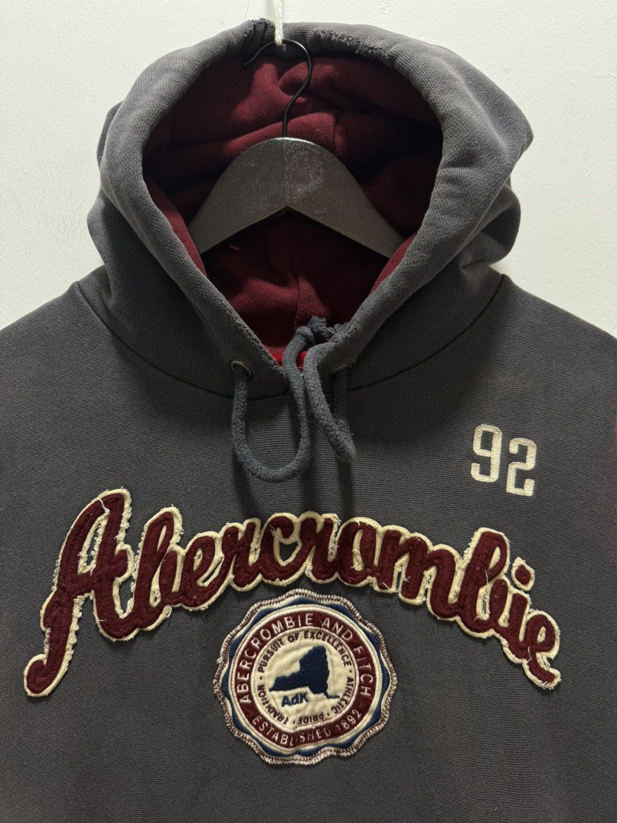 Abercrombie & Fitch × Vintage SUN FADED ABERCROMBIE & FITCH COLOUR BLEEDING HOODED Size L / US 10 / IT 46 - 6 Thumbnail