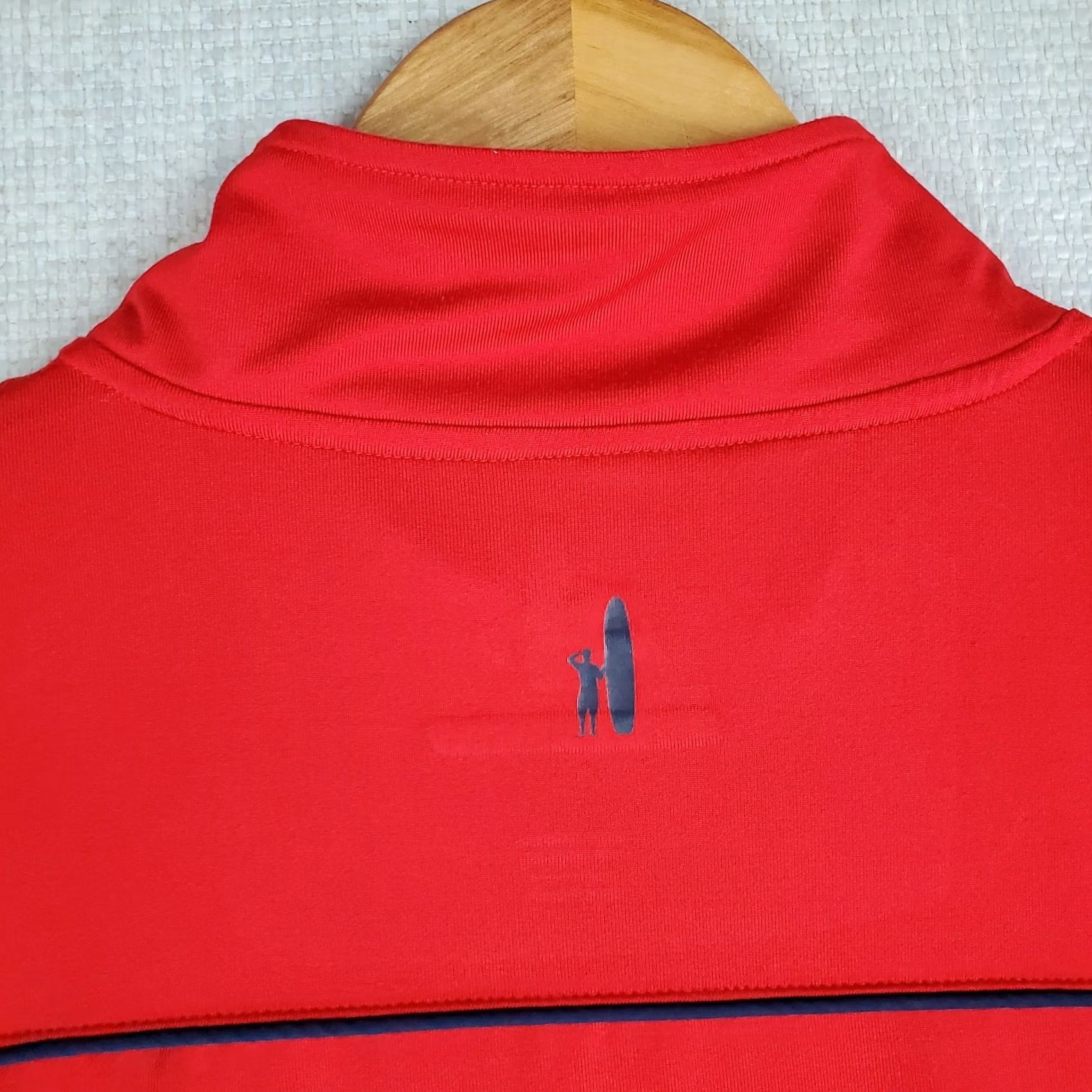johnnie-O johnnie-O Red Prep-Formance 1/4 Zip Golf Shirt Large Mens Size US L / EU 52-54 / 3 - 7 Thumbnail