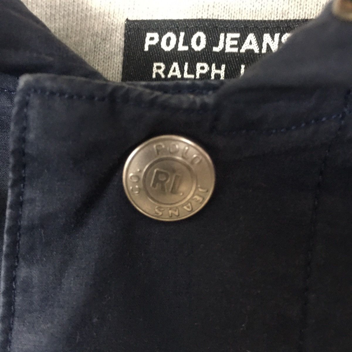 Designer Polo Jeans Co Ralph Lauren Hoddie Pullover SnapButton Jacket Size S / US 4 / IT 40 - 9 Thumbnail