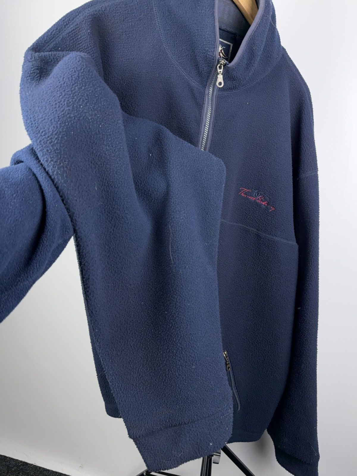 Burberry × Vintage Vintage Thomas Burberry Fleece Pullover 1/2 Zip Size US XXL / EU 58 / 5 - 5 Thumbnail