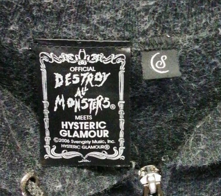 Destory all monster×Hysterics zip hoodie Hysteric Glamour × Japanese Brand × Streetwear Hysteric