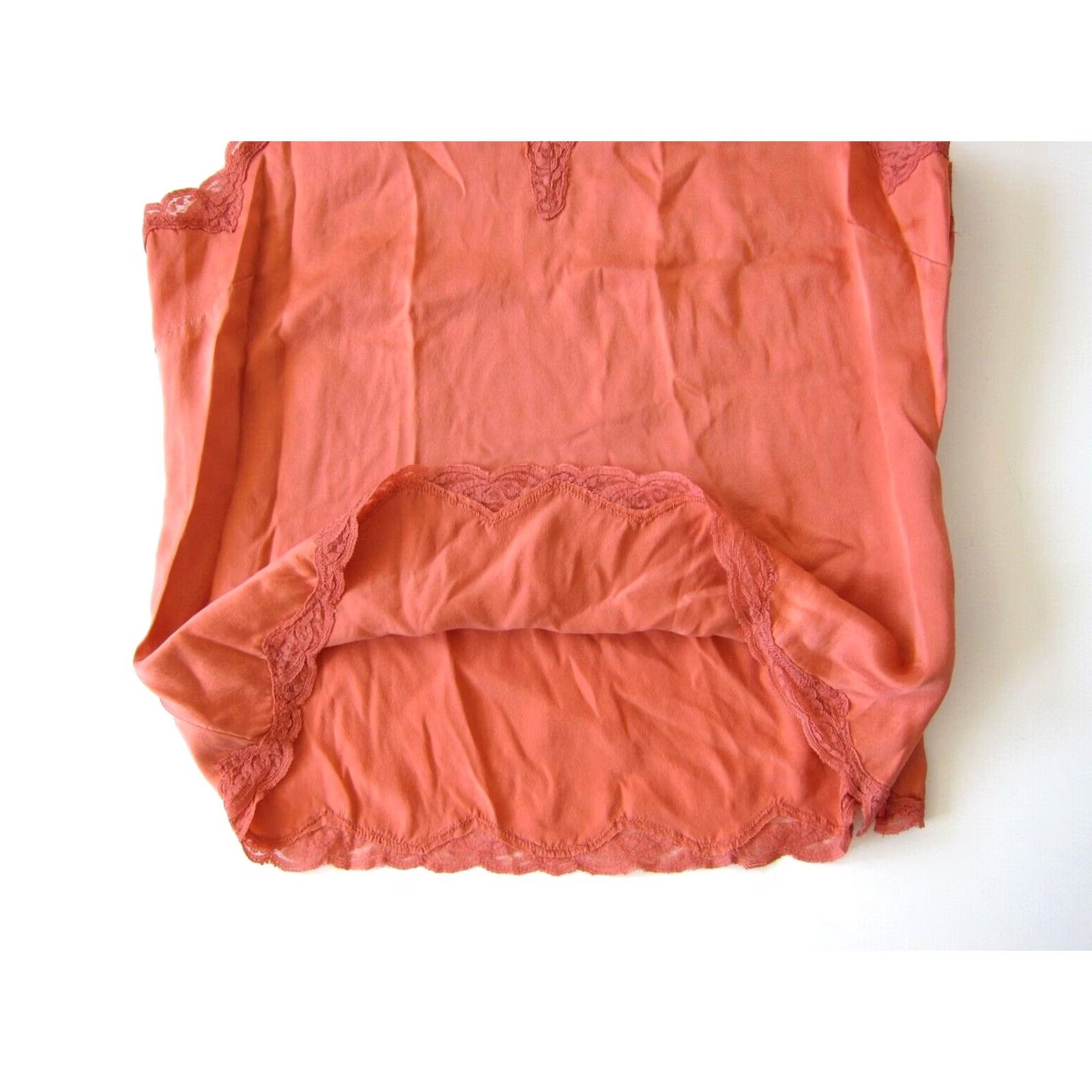 Vintage Amanda Smith Pink 100% Silk Lace V-Neck Sleeveless Tank Top Blouse XS Women Tank Pink Silk Lace V-Neck Sleeveless Top Blouse Medium Size XS / US 0-2 / IT 36-38 - 7 Thumbnail