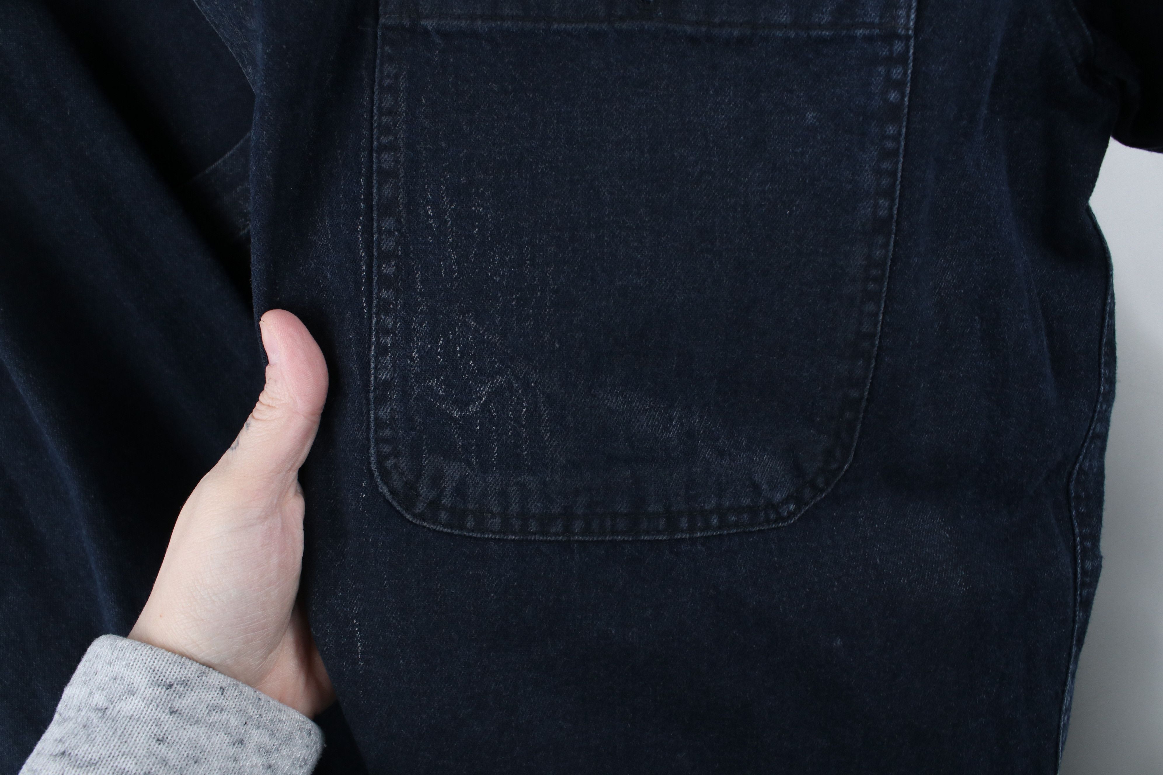 Vintage Vintage 90s Perry Ellis Baggy Denim Jean Button Shirt Size US M / EU 48-50 / 2 - 4 Thumbnail