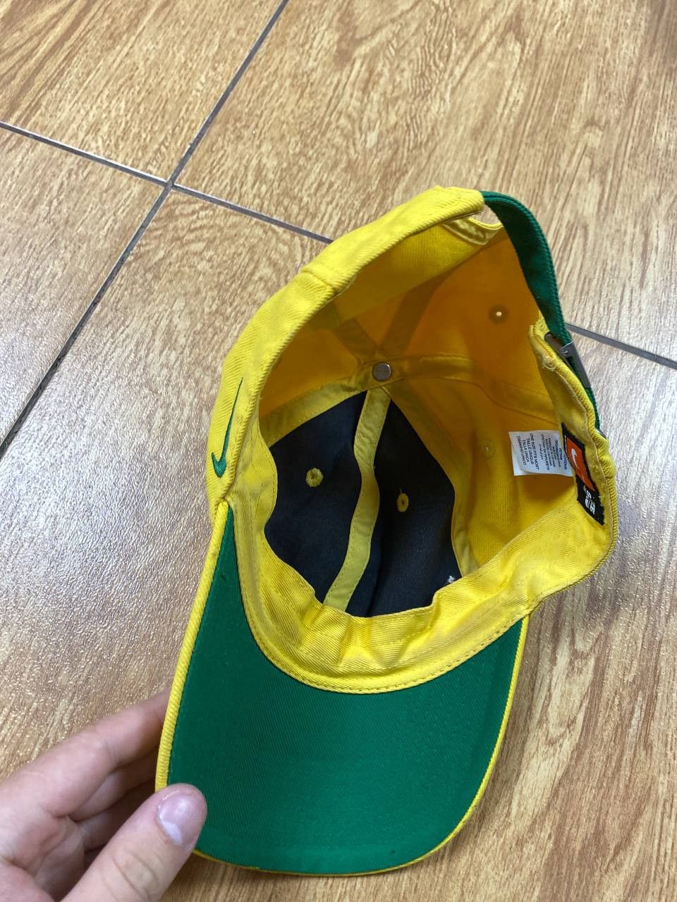 Nike Hats Vintage yellow Cap Nike big logo CBF Y2K streetwear Size ONE SIZE - 8 Thumbnail