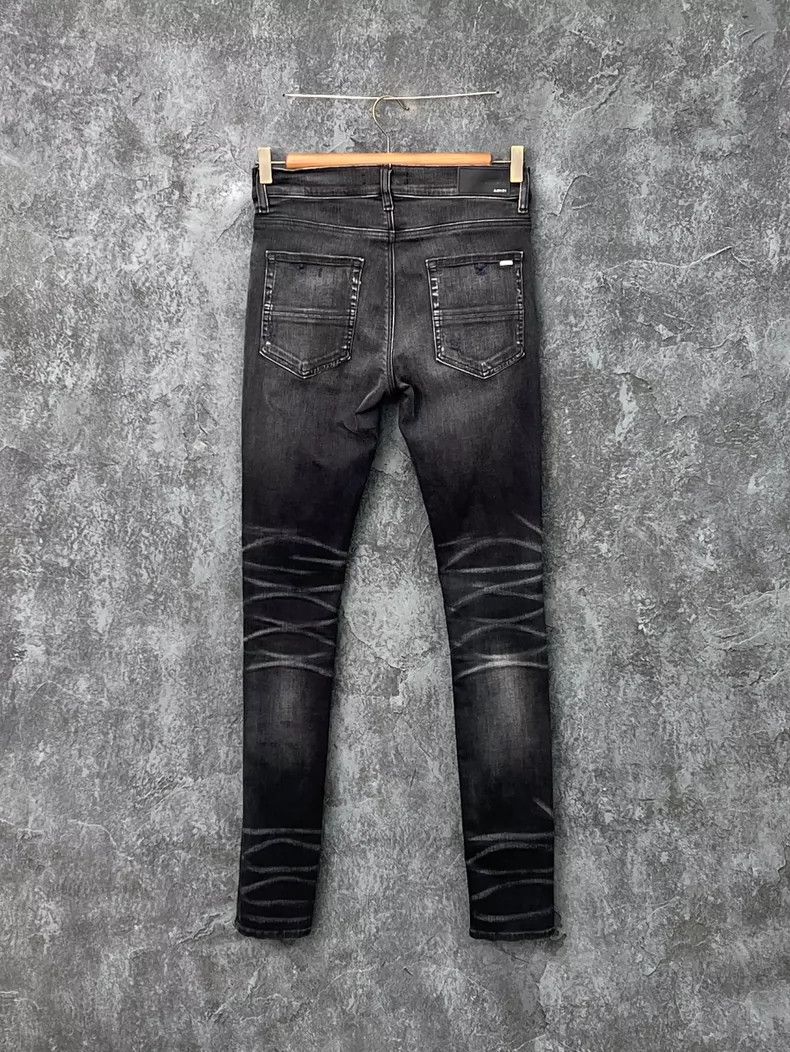Amiri Amiri Letter Logo Destroyed Wash Denim Jeans Size US 30 / EU 46 - 2 Thumbnail