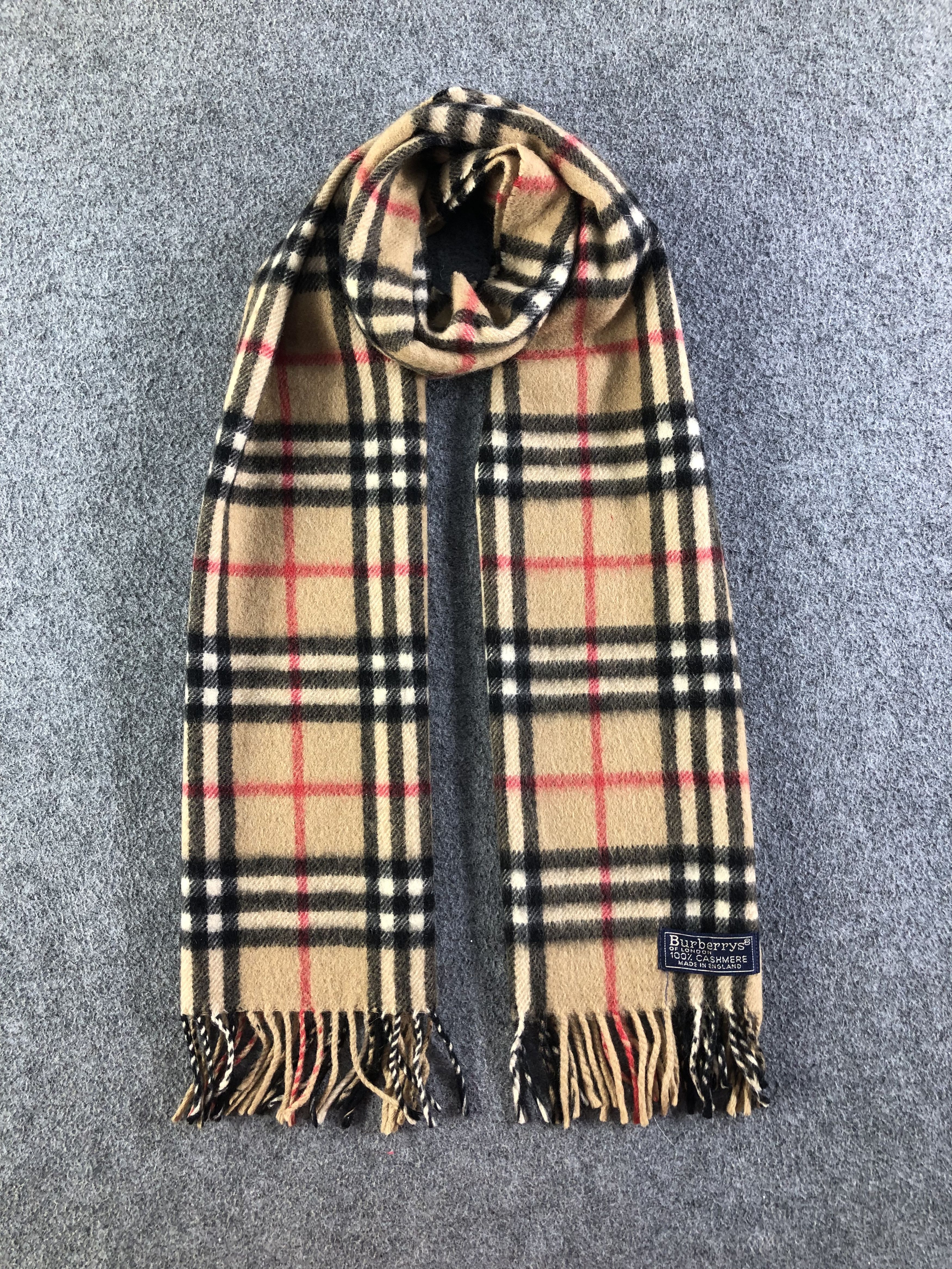 Burberry Burberry Cashmere Scarf / Muffler / Neckwear SS1437 Size ONE SIZE - 1 Thumbnail