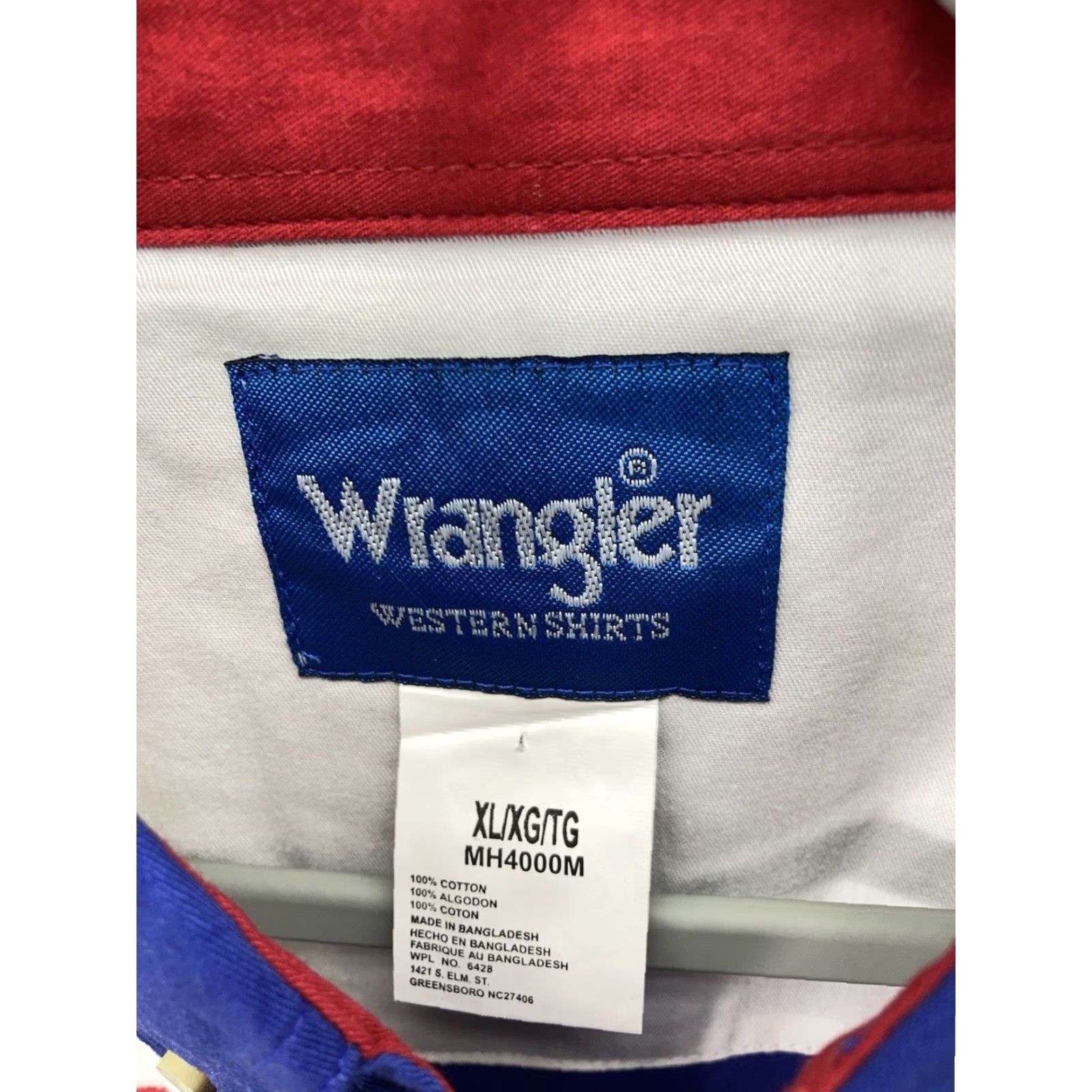 Wrangler VINTAGE Wrangler Bonanza Rodeo Shirt Men XL Stripe Short Sleeve Button Heavy Cotton Western NWT Size US XL / EU 56 / 4 - 4 Thumbnail
