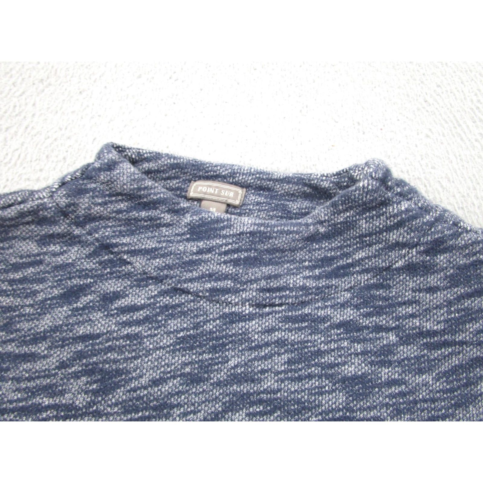 Vintage VINTAGE Point Sur Sweater Womens M Blue Knit Mock Quiet Luxury Old Money Modest Minimal Size M / US 6-8 / IT 42-44 - 3 Thumbnail