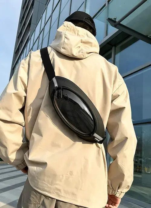 VIBE Clear Panel Waist Bag - See-Through Design Size ONE SIZE - 1 Thumbnail