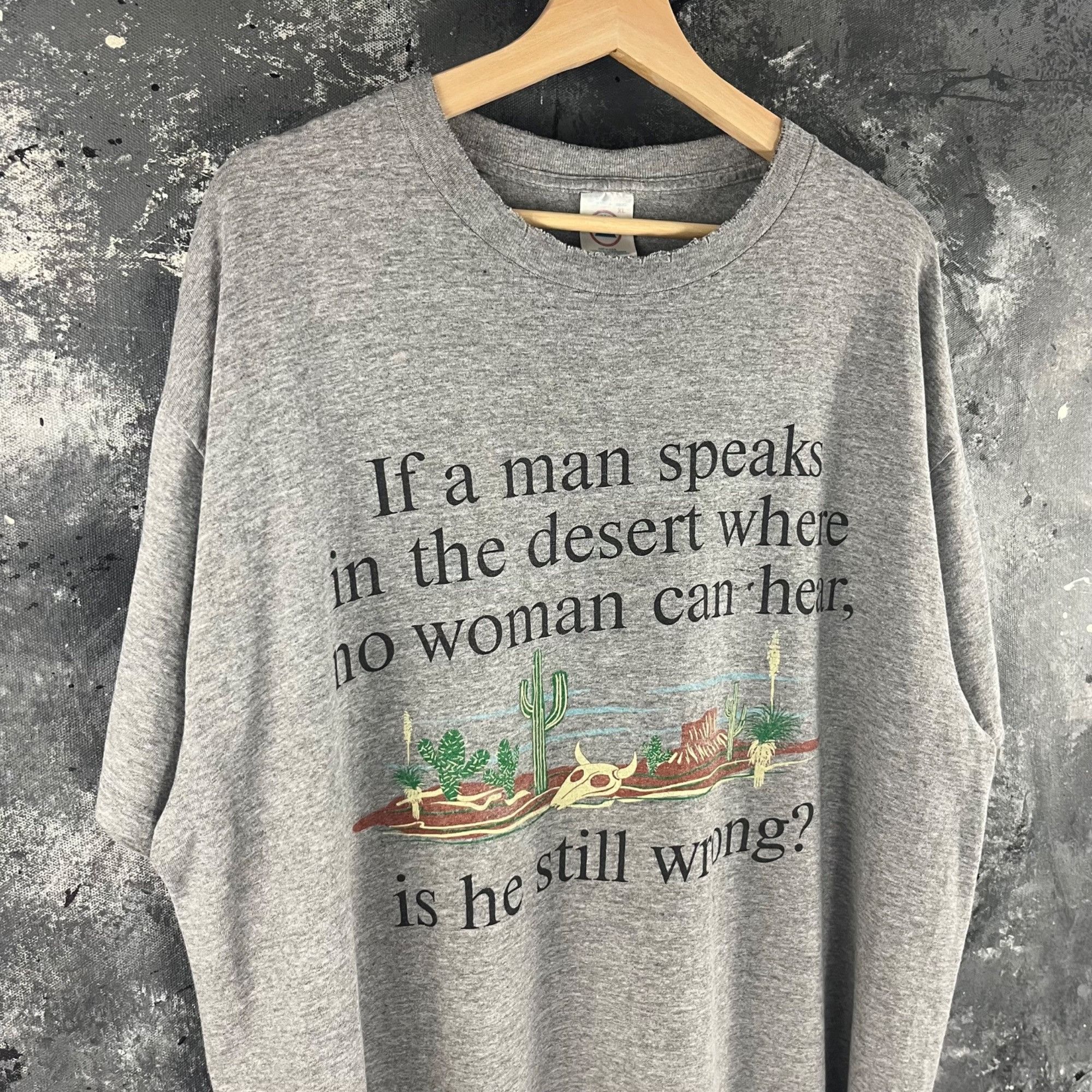 Vintage Vintage 90’s Humor script shirt Size US XL / EU 56 / 4 - 2 Thumbnail