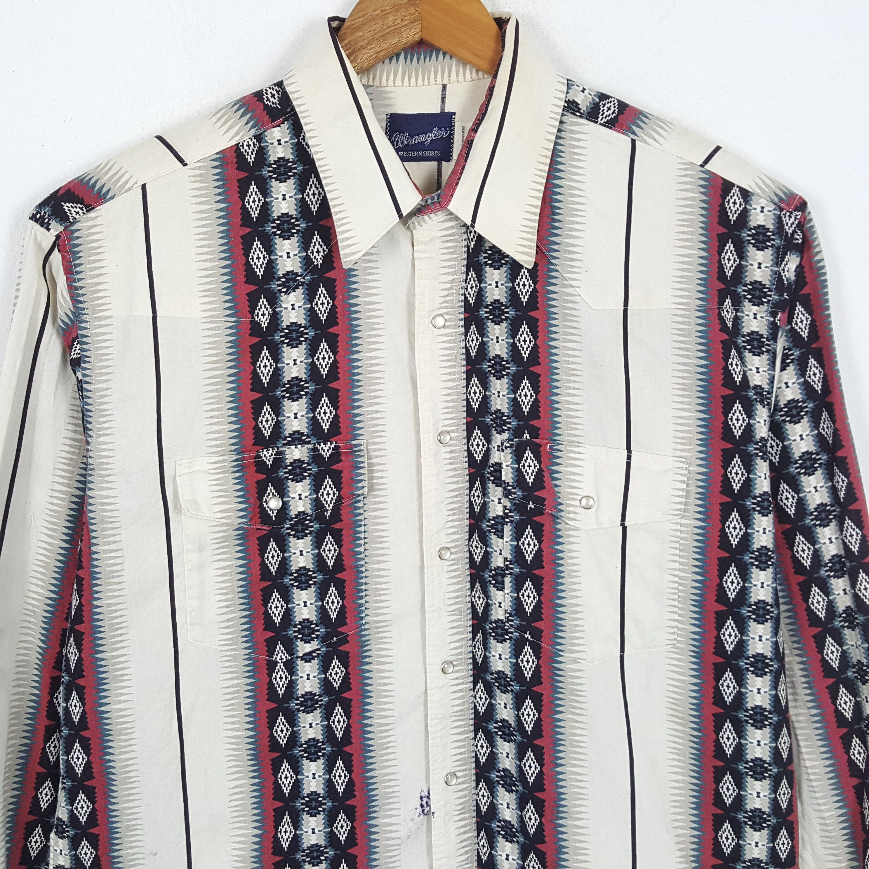 Vintage × Wrangler Vintage WRANGLER American Classic Style Shirts Size US XL / EU 56 / 4 - 2 Thumbnail