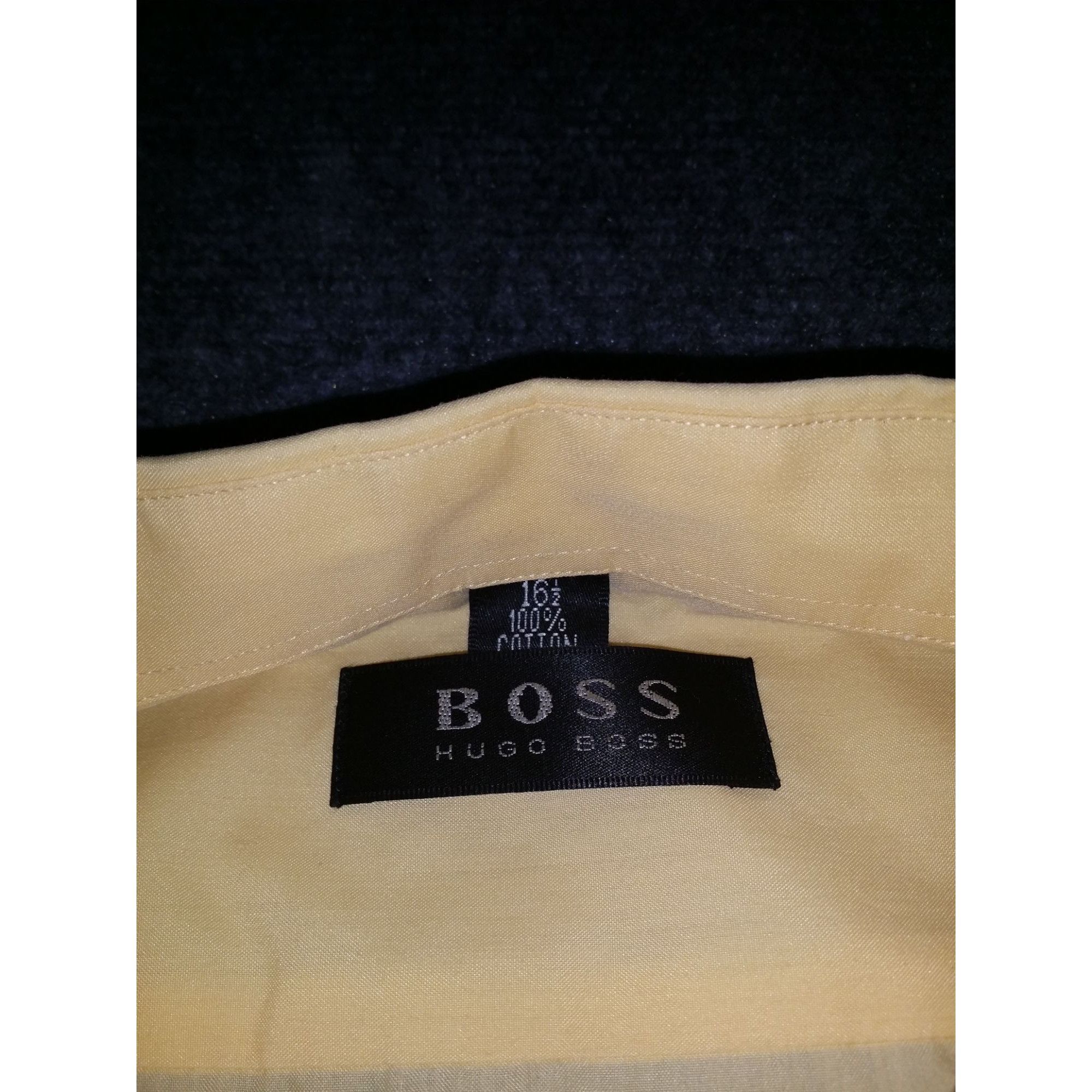 Hugo Boss Hugo Boss Button Up Shirt Men Sz XL 16 1/2 Cotton Yellow Des Size US XL / EU 56 / 4 - 5 Thumbnail