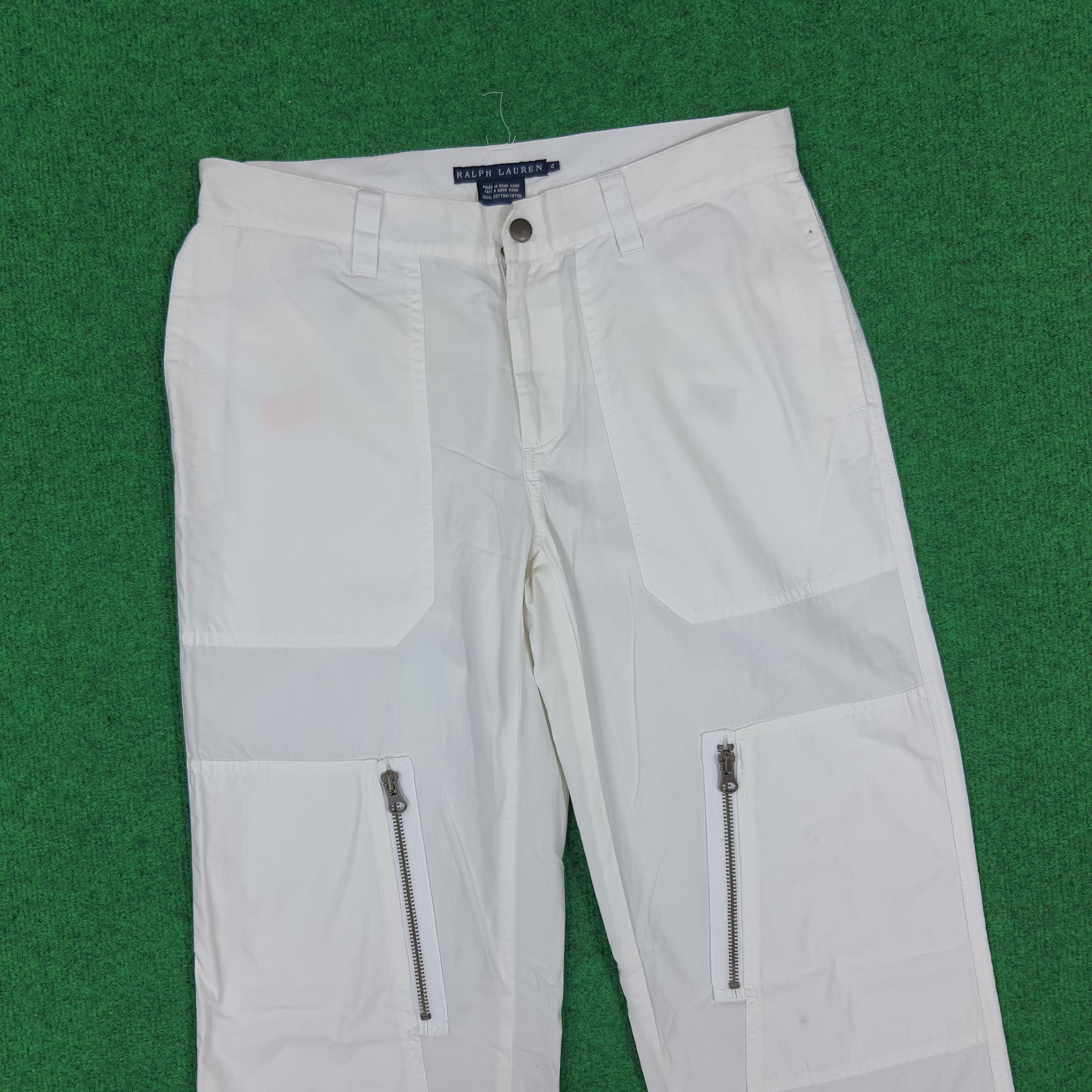Ralph Lauren × Vintage Vintage Ralph Lauren Multiple Zipper Pocket Pants Size 29" - 2 Thumbnail