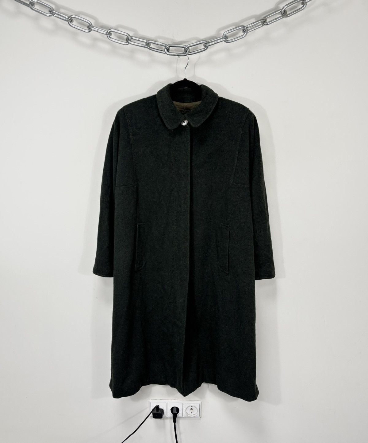 Other Vintage Moessmer Women’s Tiroler Loden Wool Alpaca Overcoat Size L / US 10 / IT 46 - 1 Thumbnail