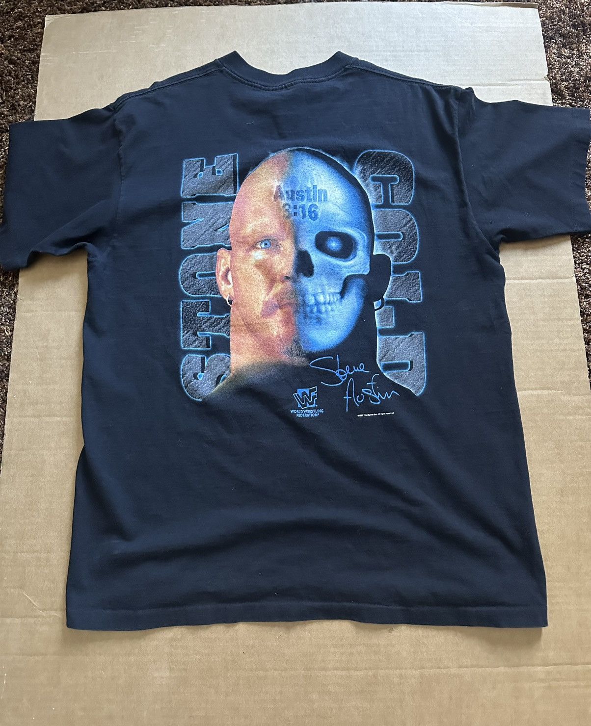 Vintage × WWF 1997 Sone Cold “Other Side Jackass” shirt Size US XL / EU 56 / 4 - 5 Thumbnail