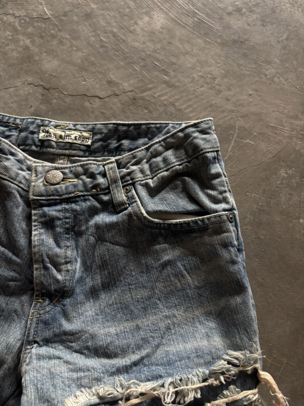 Japanese Brand HAN AHN SOON skinny slim flare distressed japanese punk vkei Size US 26 / EU 42 - 9 Thumbnail