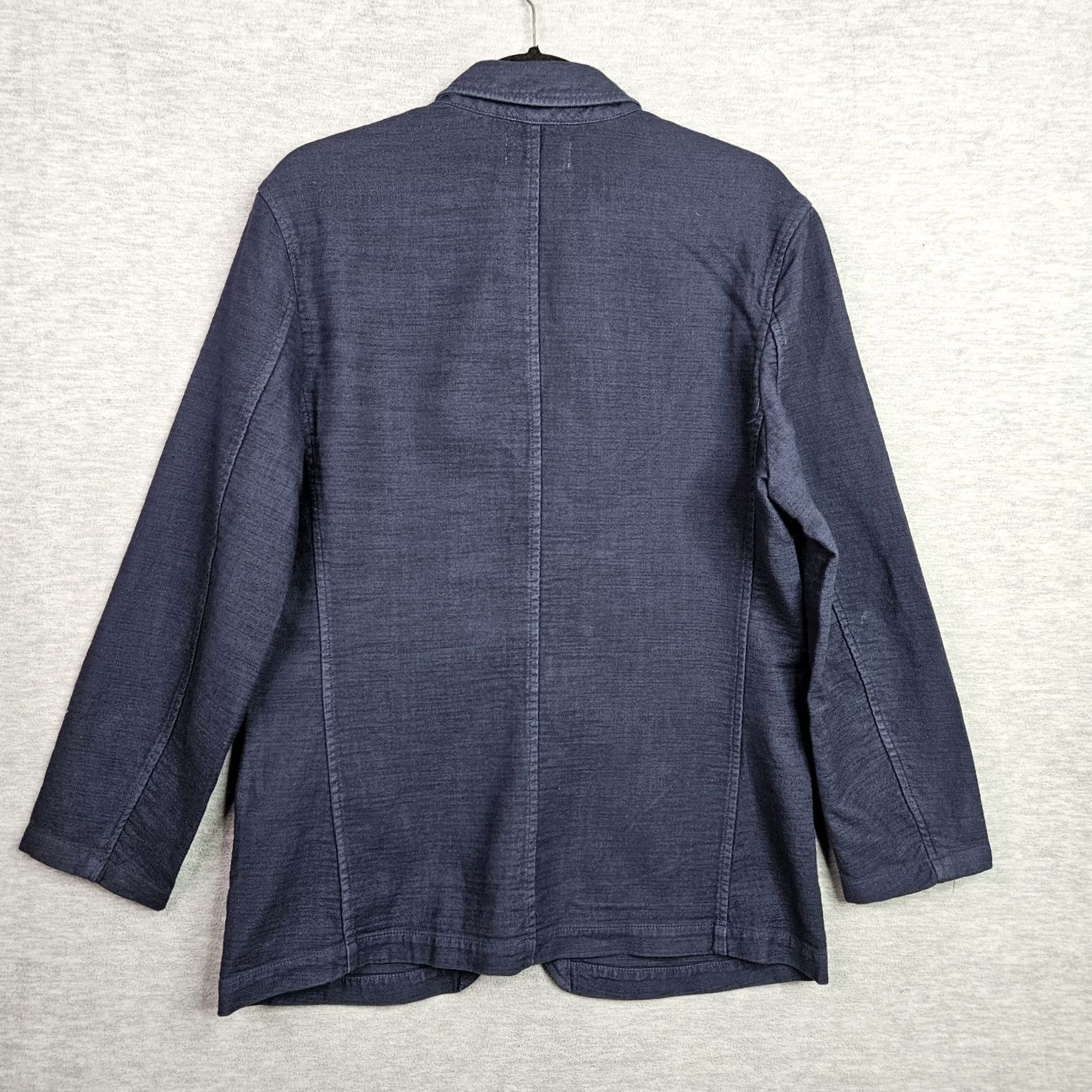 Taylor Stitch Taylor Stitch Men's Navy Blue Emerson Button Up Double Cloth Jacket Size 38 Size US XXS / EU 40 - 2 Thumbnail