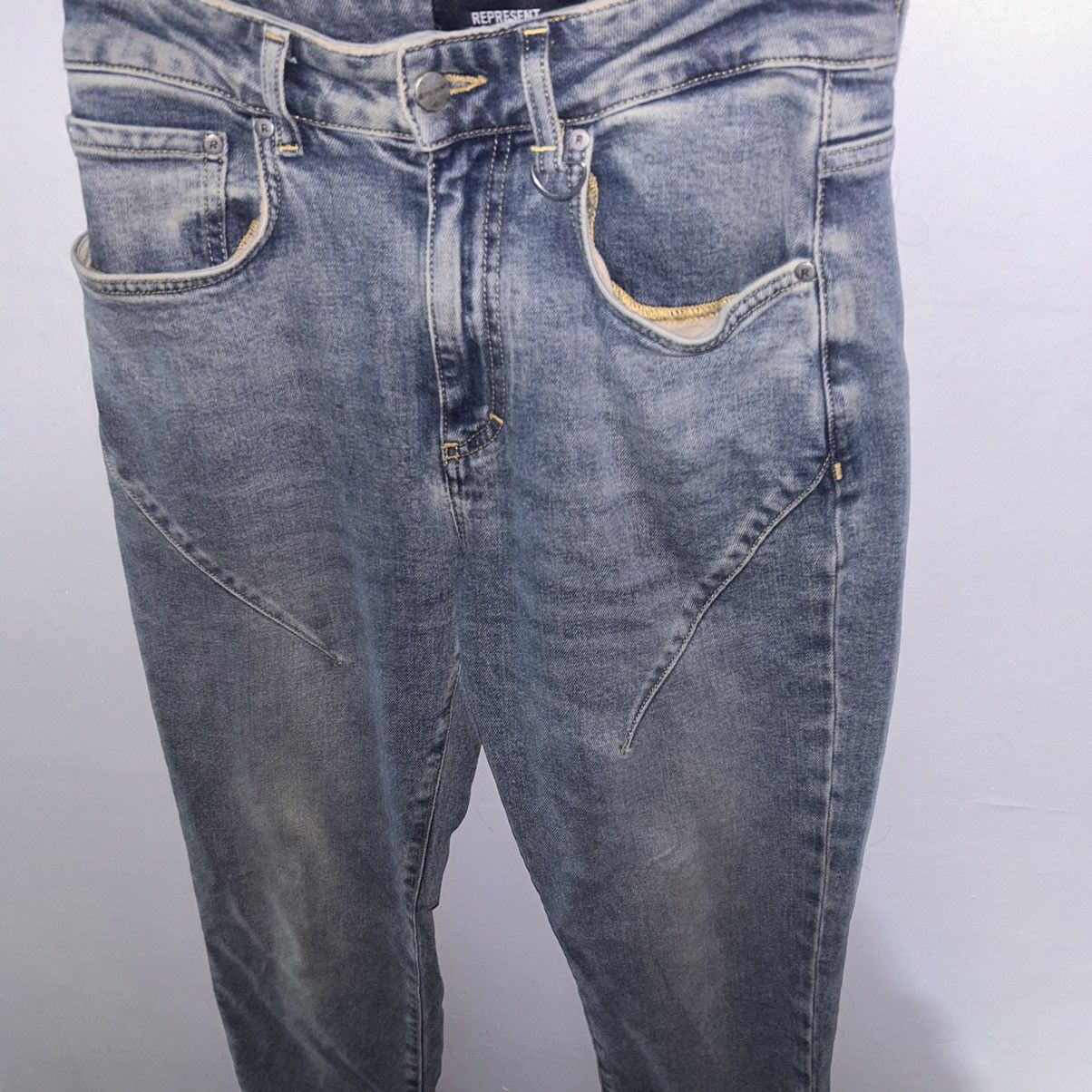 Represent Clo. Represent Baggy Front Stitch Jeans in Blue Stone wash 28 Size US 28 / EU 44 - 4 Thumbnail
