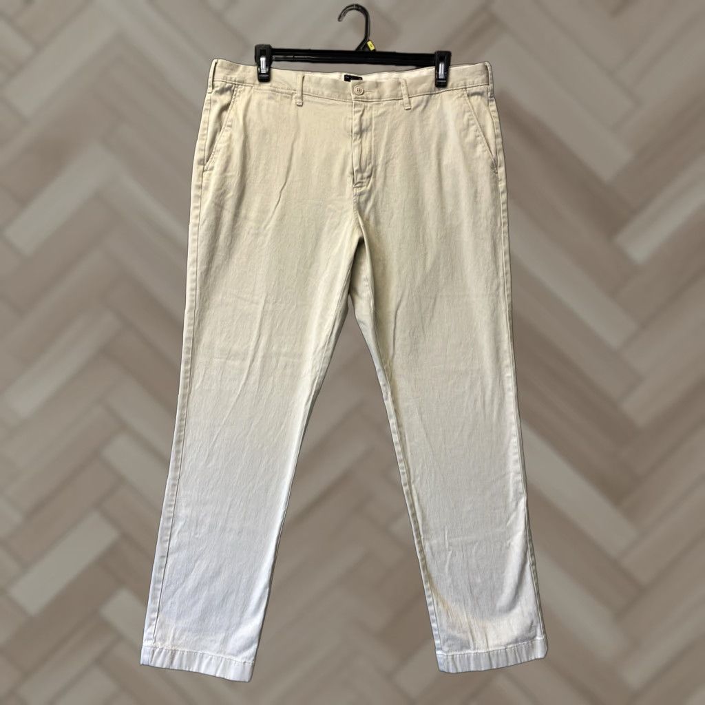 J.Crew VINTAGE J.CREW Men's Cotton Chino Pants Tapered Flat Front 38x32 Tan Casual Business Size US 38 / EU 54 - 1 Thumbnail