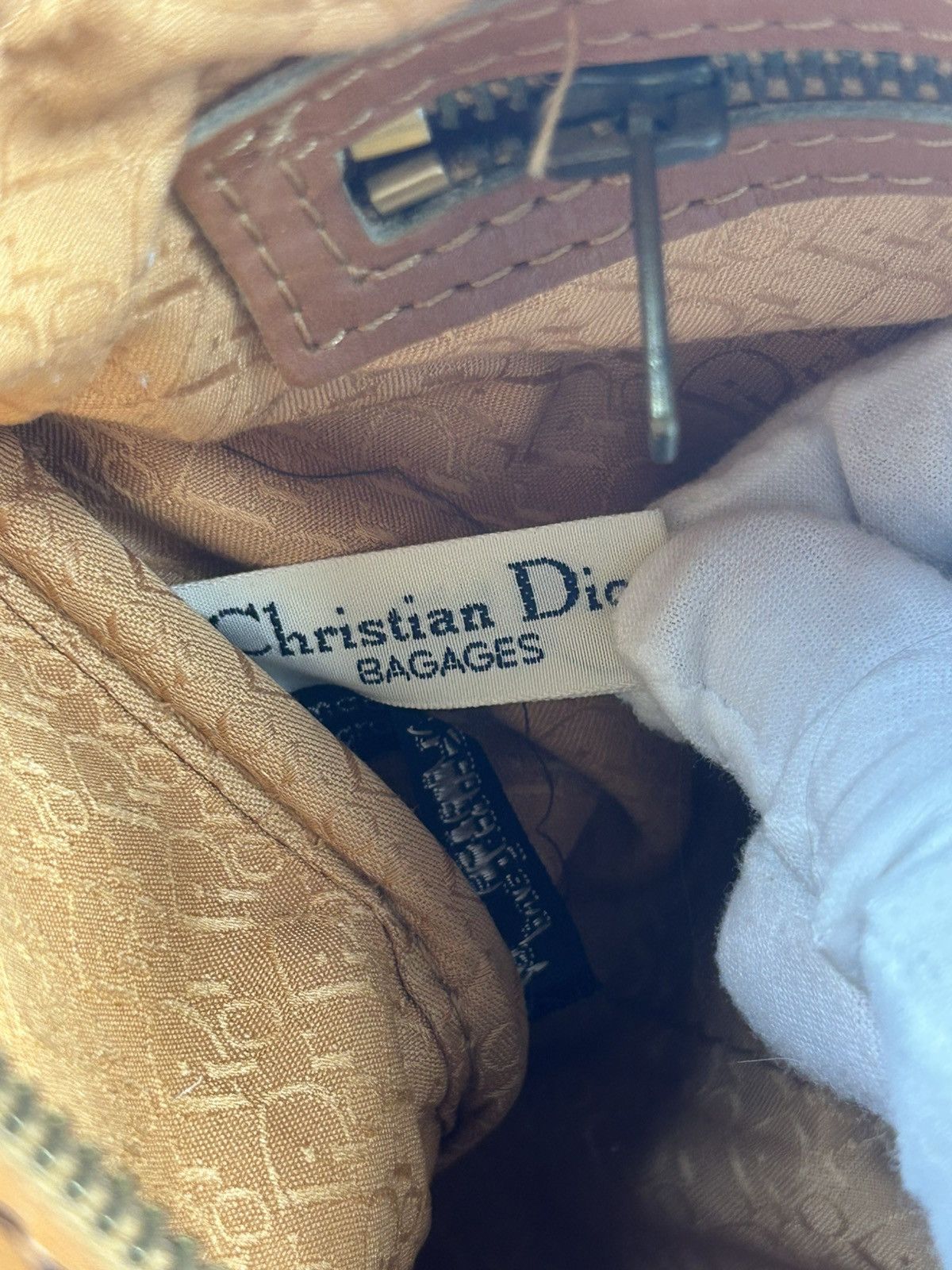 Dior Dior Suede Leather Boston Bag Size ONE SIZE - 7 Thumbnail