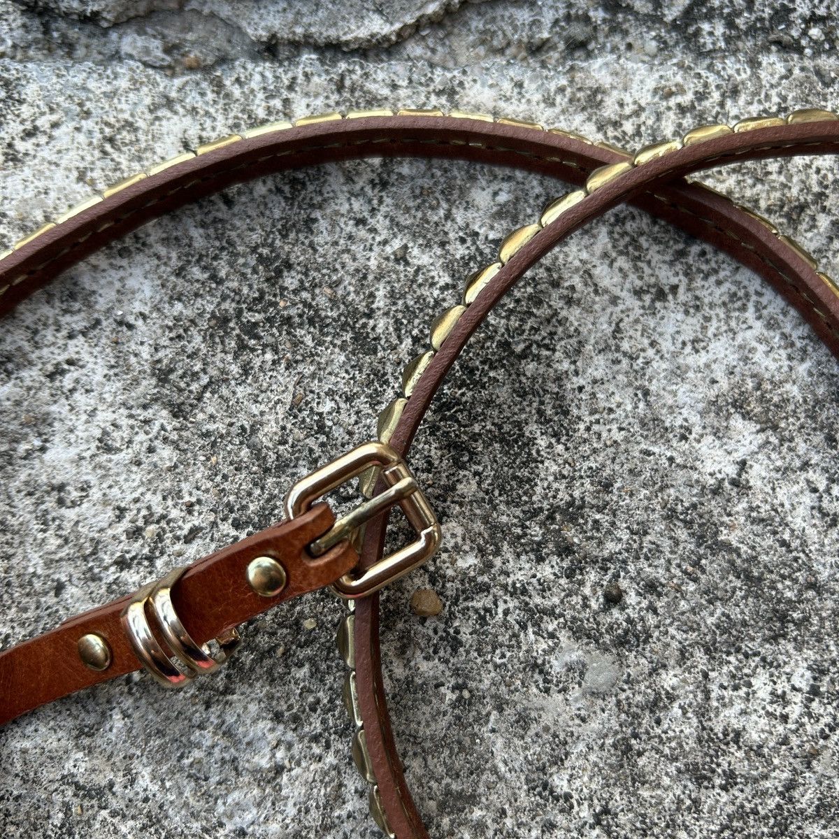Vintage Vintage leather belt Size ONE SIZE - 10 Thumbnail