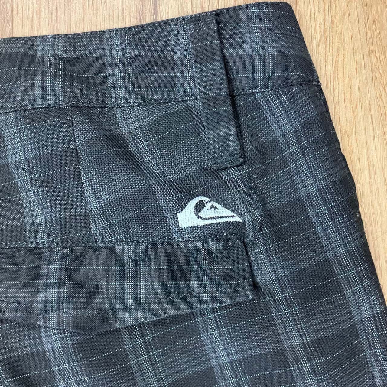Quiksilver Vintage Y2K Quiksilver Blue & White Plaid Skater Pants Size US 32 / EU 48 - 3 Thumbnail