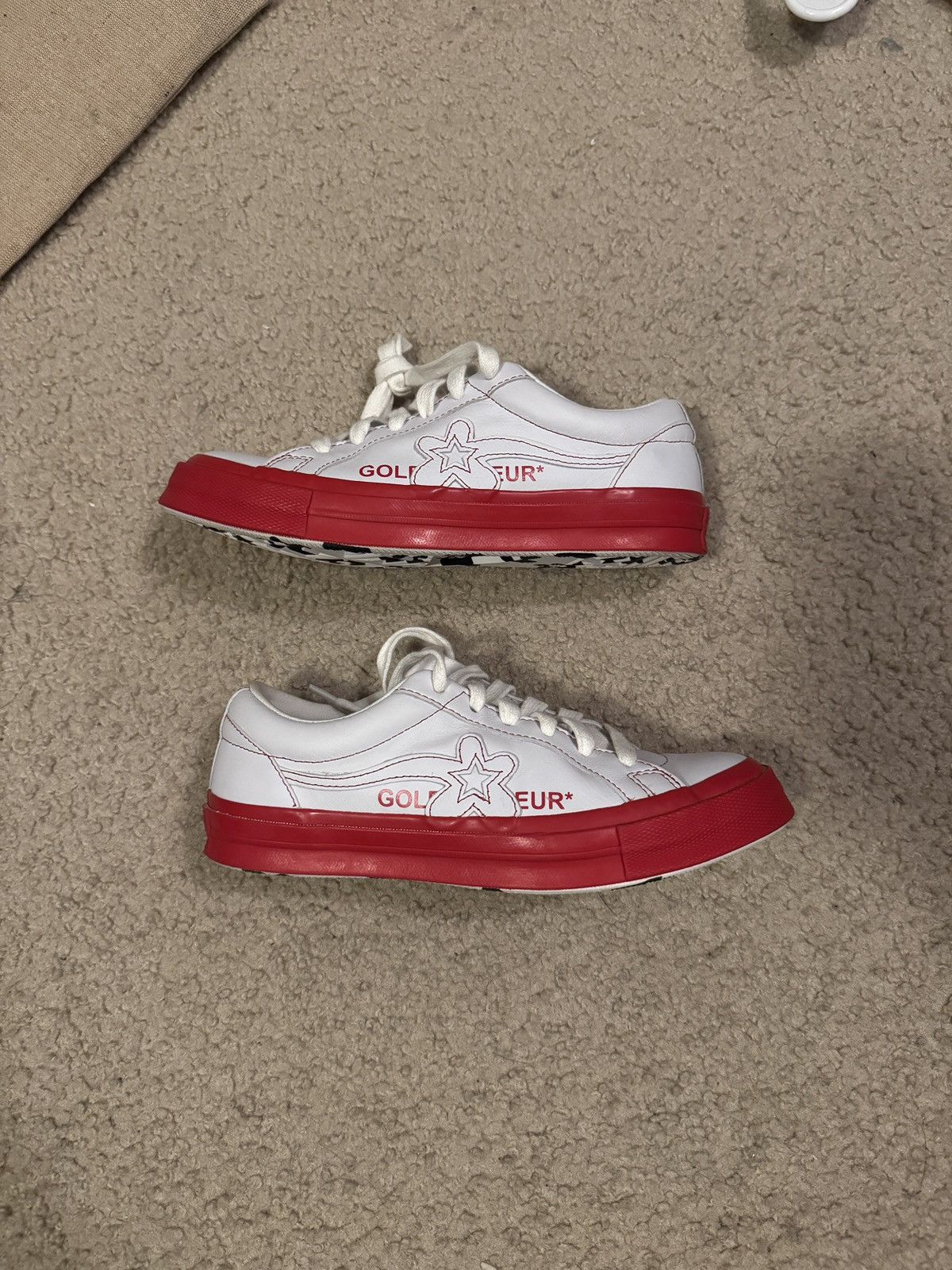Converse × Golf le Fleur GOLF LE FLEUR OX ‘Racing red’ Size US 6.5 / EU 39-40 - 2 Thumbnail