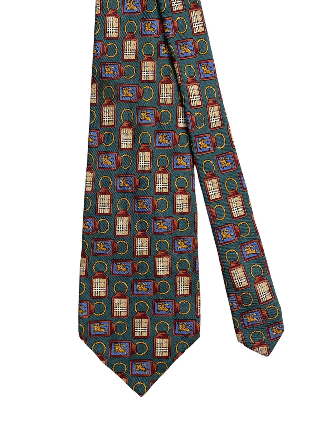 Burberry × Vintage 💥VINTAGE BURBERRY Italy necktie silk tie Size ONE SIZE - 3 Thumbnail