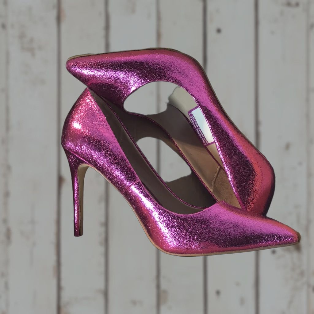 Vintage MIX NO. 6 Dignity Purple Stiletto Heels Womens Size 8 Pointed Toe 4.5in New Size US 8 / IT 38 - 1 Thumbnail
