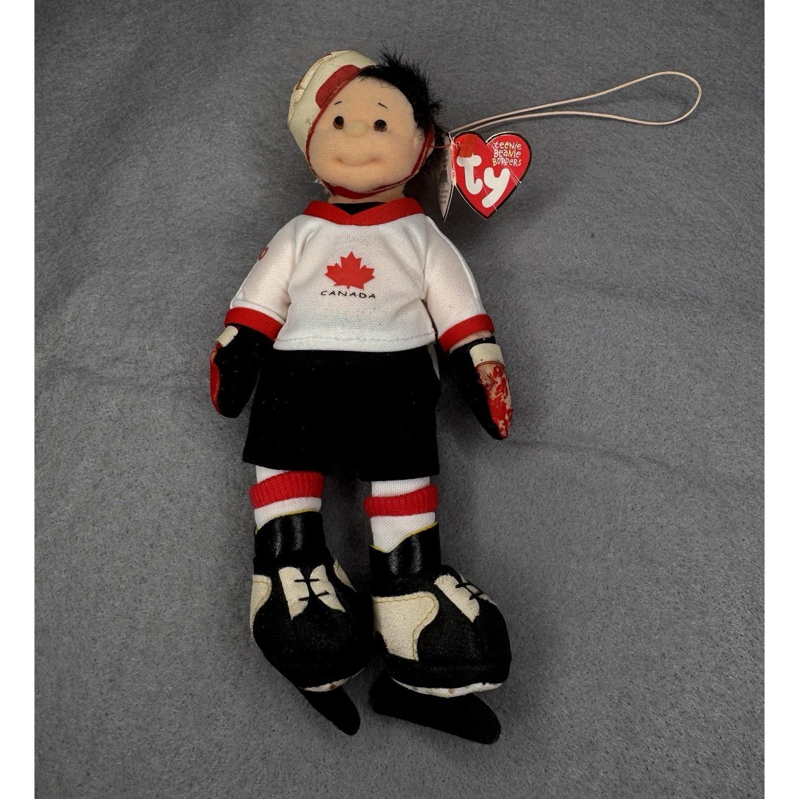 0 Ty Beanie Baby 'Hat-Trick Hunter' Plush Hockey Player Canada Size ONE SIZE - 1 Thumbnail