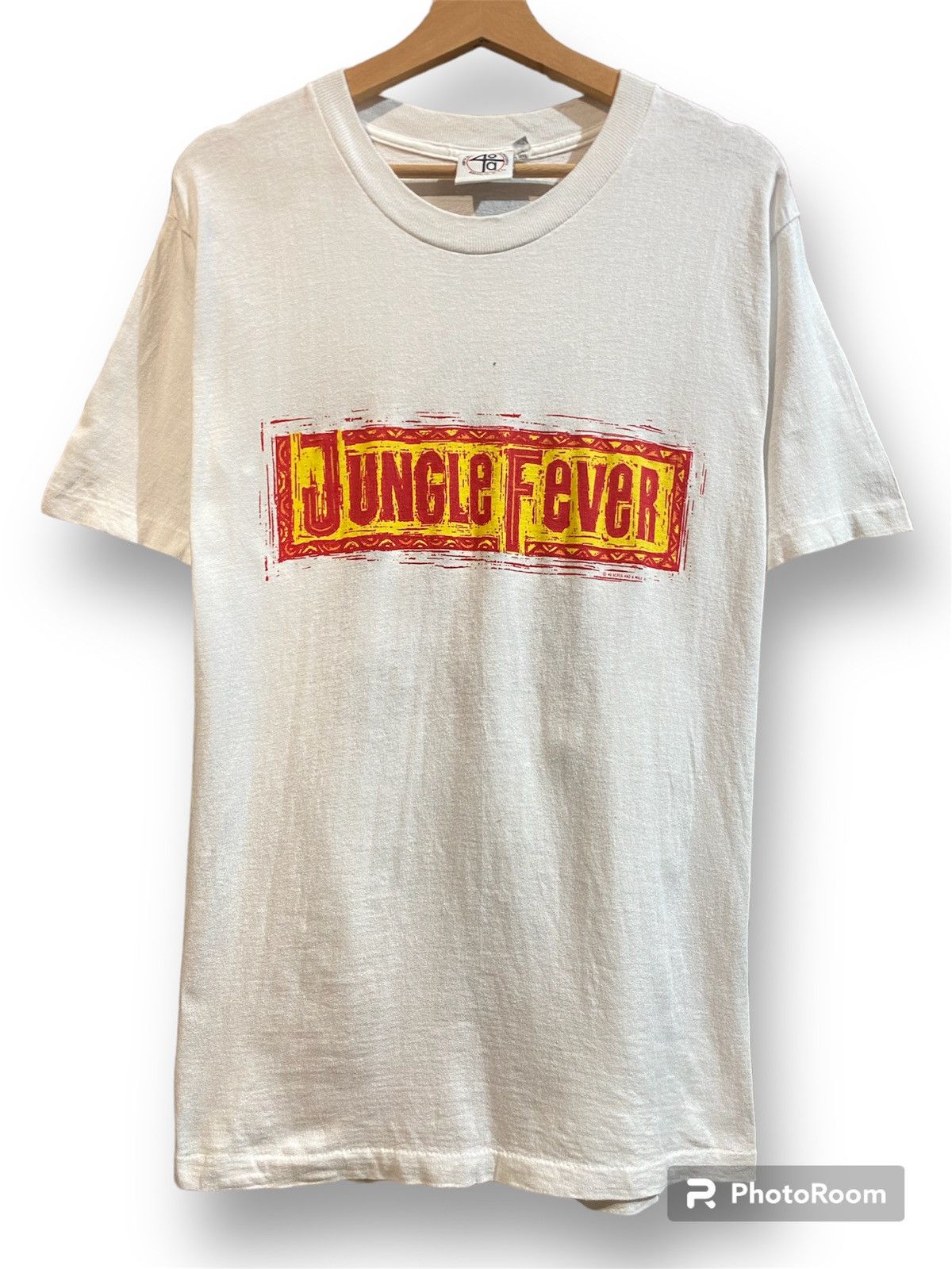 image of 40 Acres A Mule x Movie Vtg90S 40 Acres And A Mule Jungle Fever Movie in White, Men's (Size Medium)