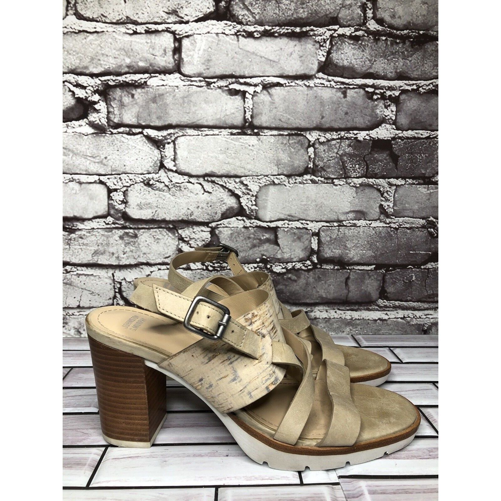 Johnston & Murphy Johnston & Murphy Kayla Taupe Leather Heel Strappy Sandals W Size US 9 / IT 39 - 19 Thumbnail