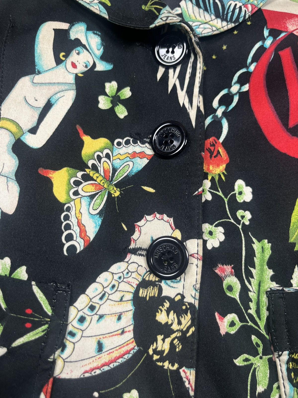 Moschino Rare Moschino Graphic Printed Single Breasted Blazer vintage Size L / US 10 / IT 46 - 8 Thumbnail