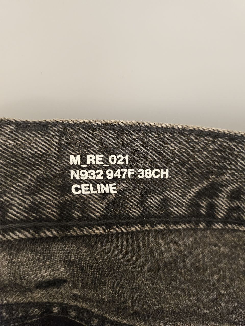 Celine *New* Wesley Released Rigid Ham Charcoal Wash Jeans Size US 26 / EU 42 - 3 Thumbnail