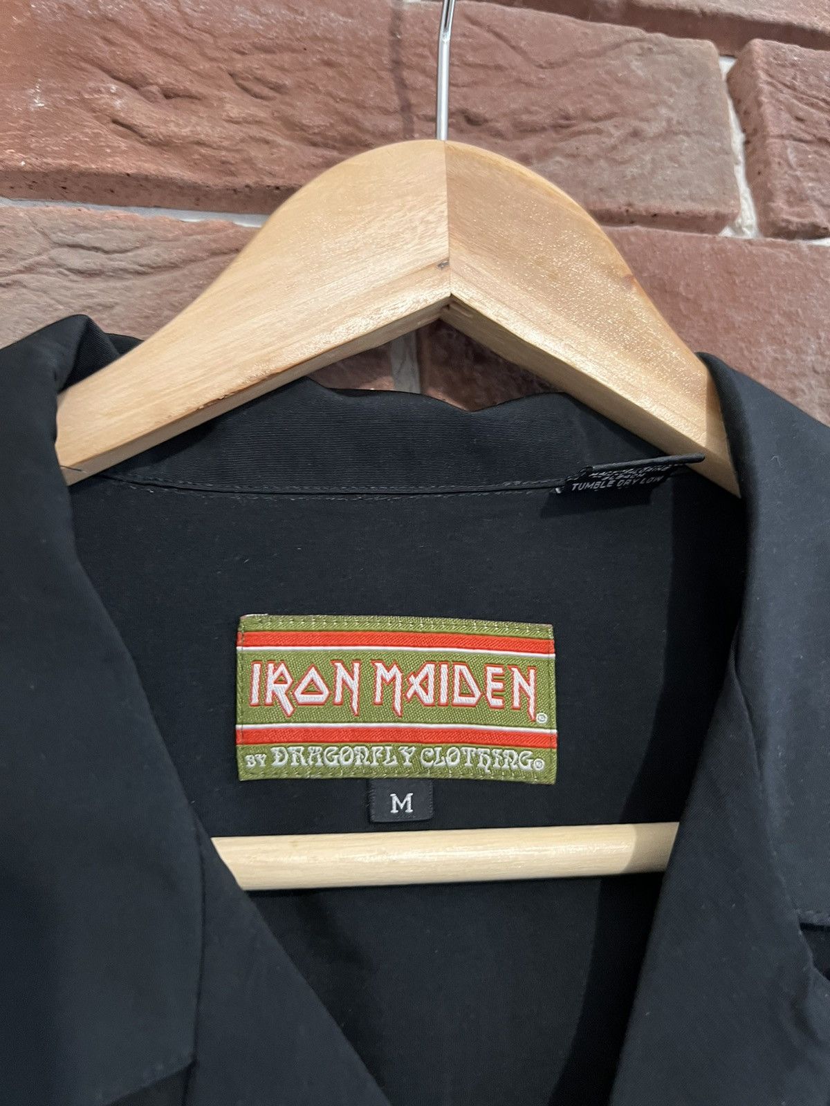 Dragonfly Rare Vintage 90s Iron Maiden Band Button-up shirt Dragonfl Size US M / EU 48-50 / 2 - 5 Thumbnail