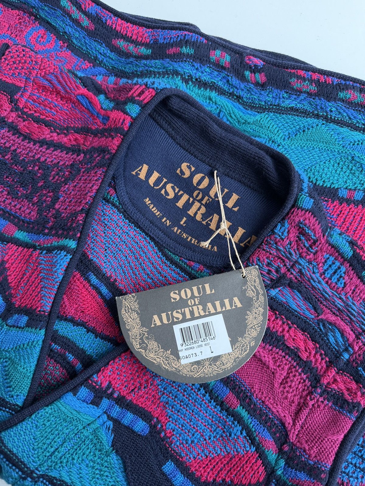 Coogi Vintage Coogi Wool Vest, 90s 3D Knit, Size L, New With Tag Size US L / EU 52-54 / 3 - 8 Thumbnail
