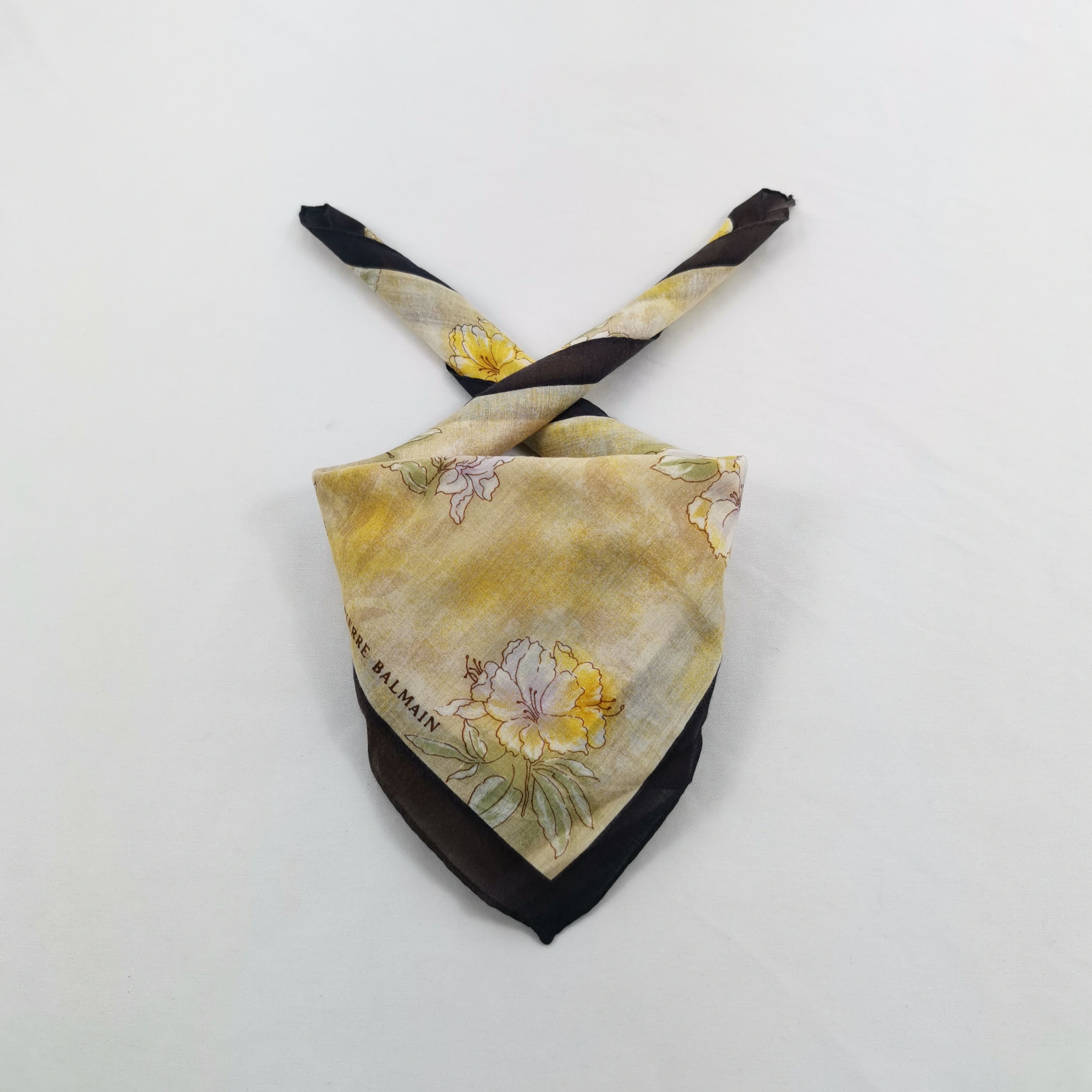 Japanese Brand Vintage Pierre Balmain Handkerchief Neckerchief Bandana Size ONE SIZE - 1 Thumbnail